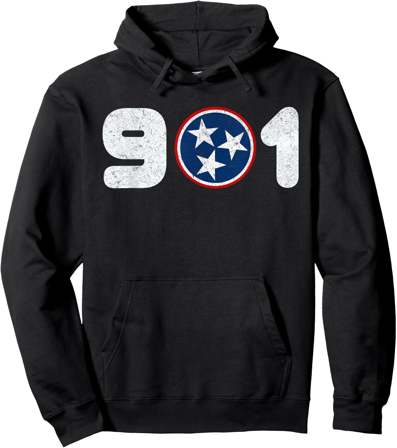 901 Tennessee Flag Hoodie - Hoodie | Black