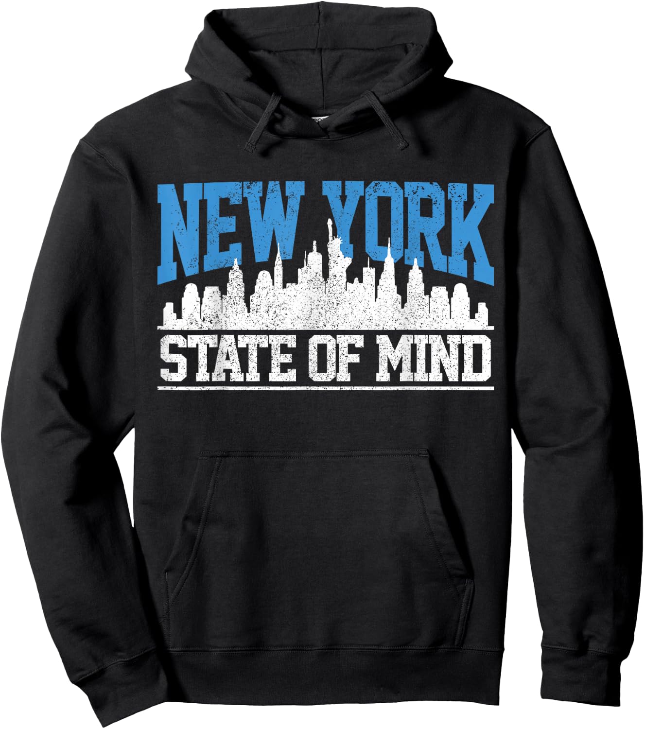 New York City Skyline NYC NY USA America Souvenir Gift Hoodie - Hoodie | Black