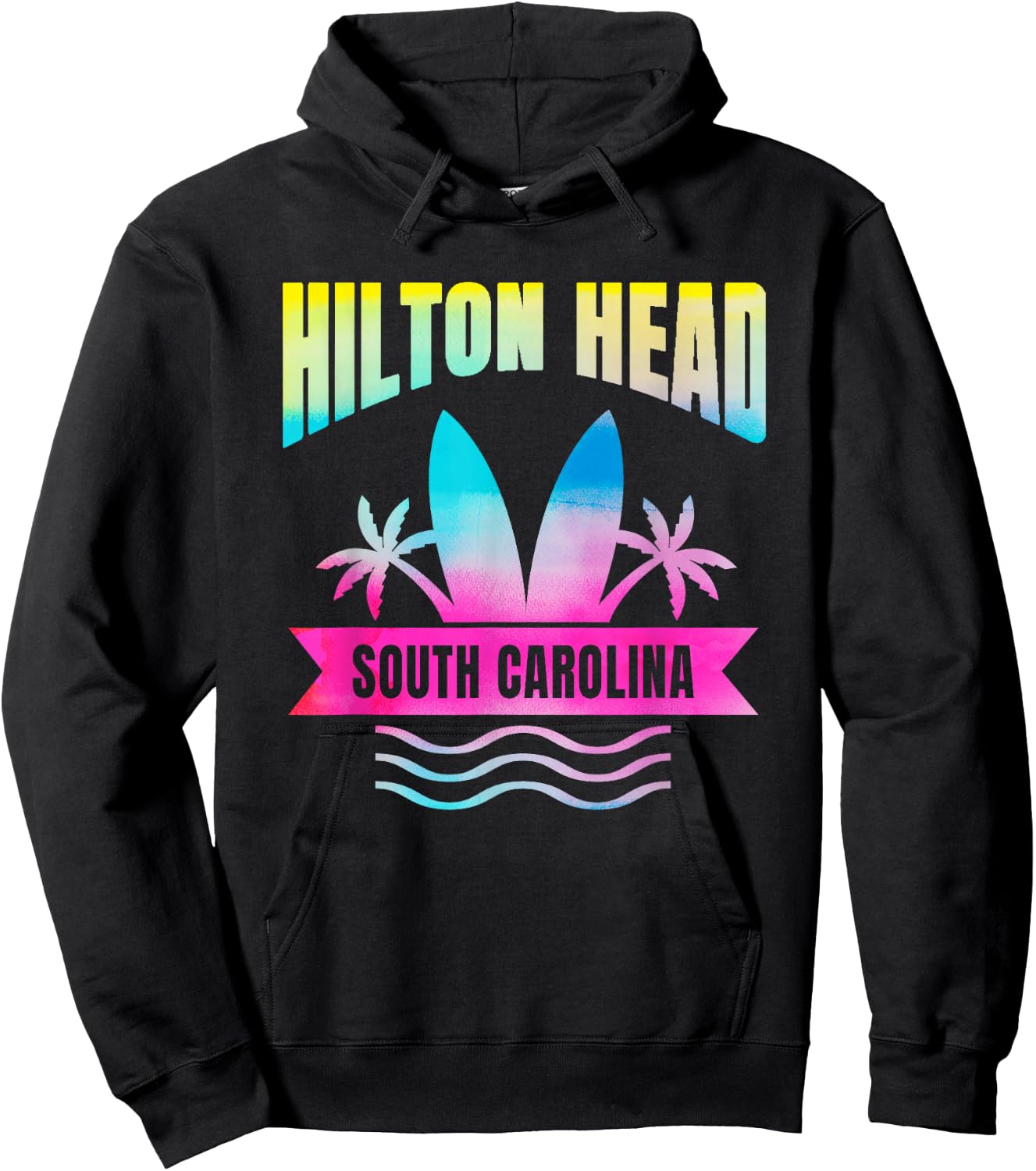 Hilton Head Island Vacation South Carolina Hoodie - Hoodie | Black