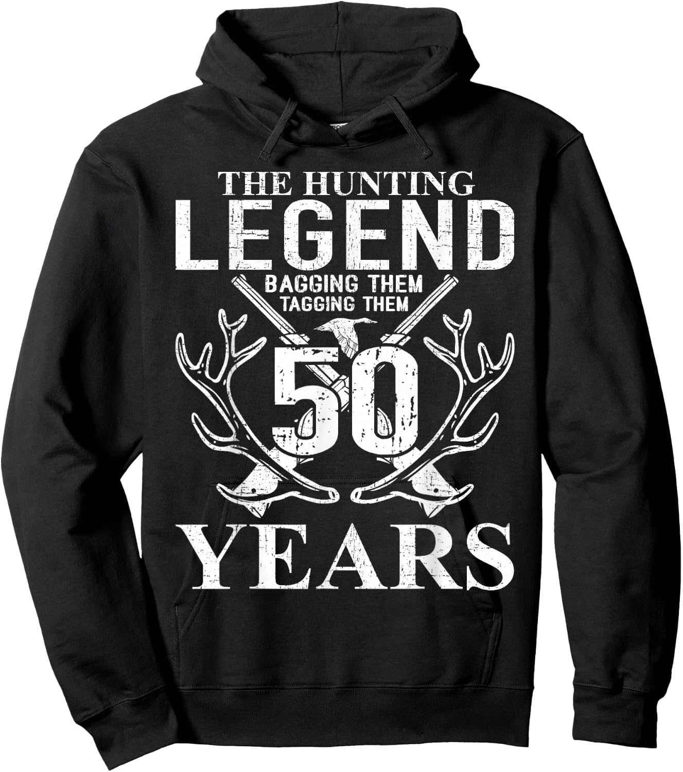 The Hunting Legend 50 years Hunters 50th birthday Hoodie - Hoodie | Black