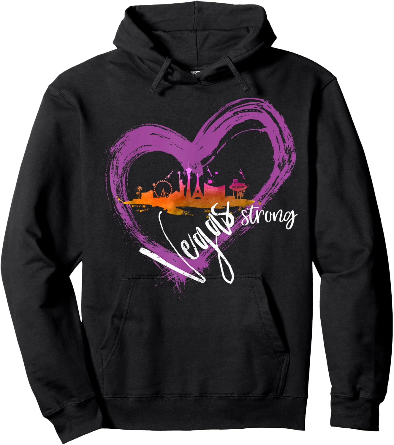 Welcome to Las Vegas the Fabulous City Vegas Strong Hoodie - Hoodie | Black