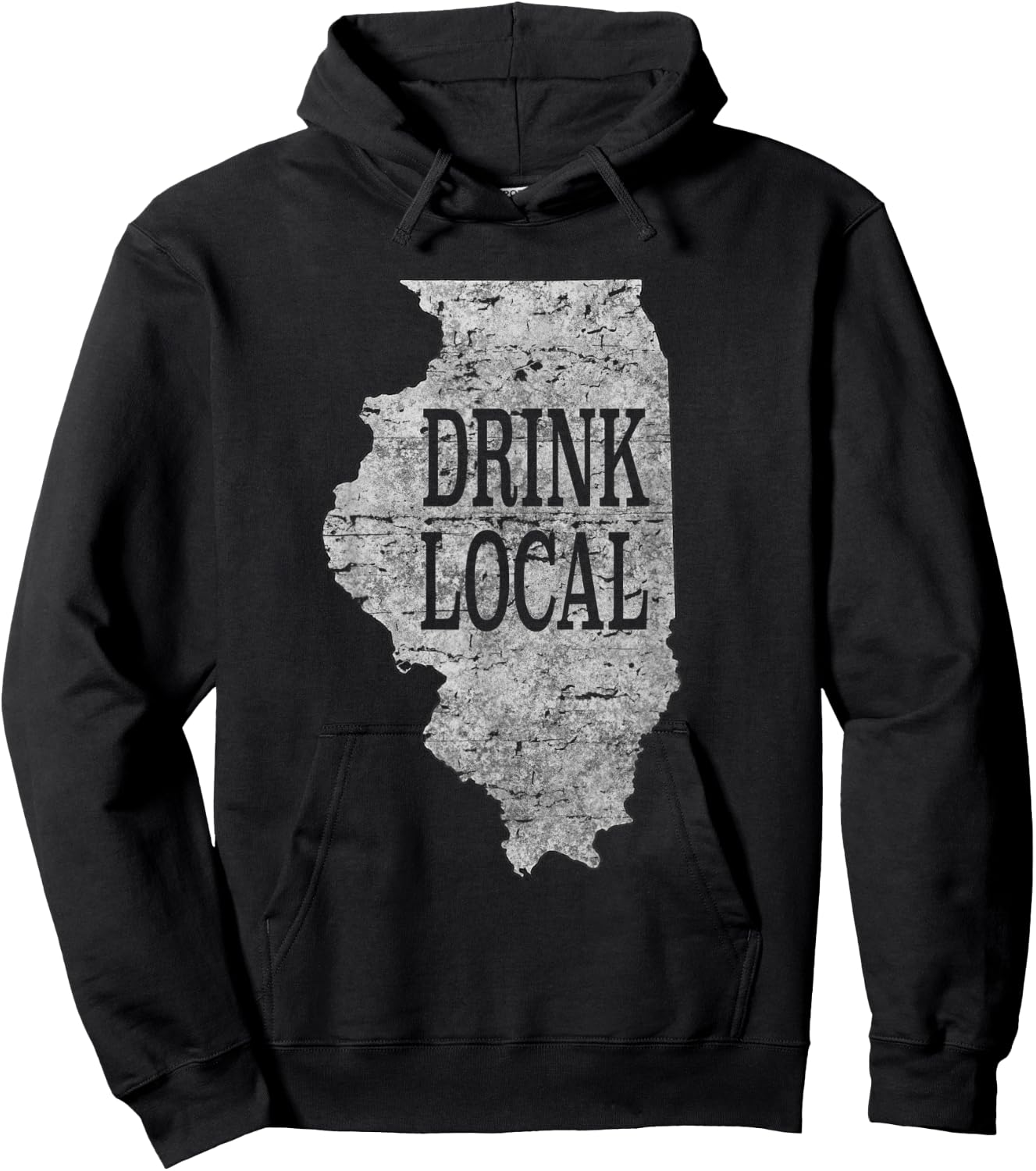 Drink local craft beer Illinois Hoodie - Hoodie | Black