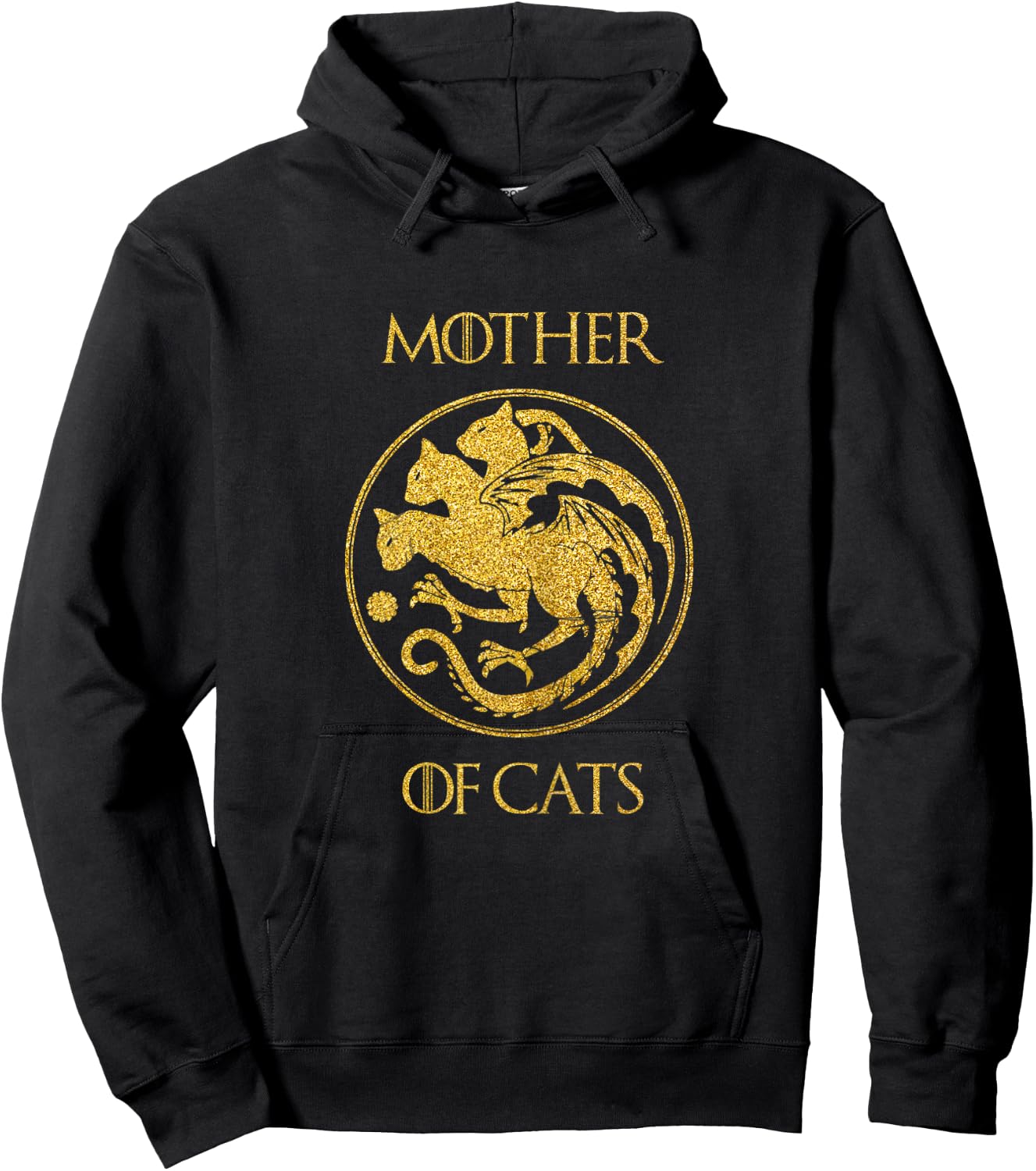 Mother of Cats Cat Mom Hoodie - Hoodie | Black