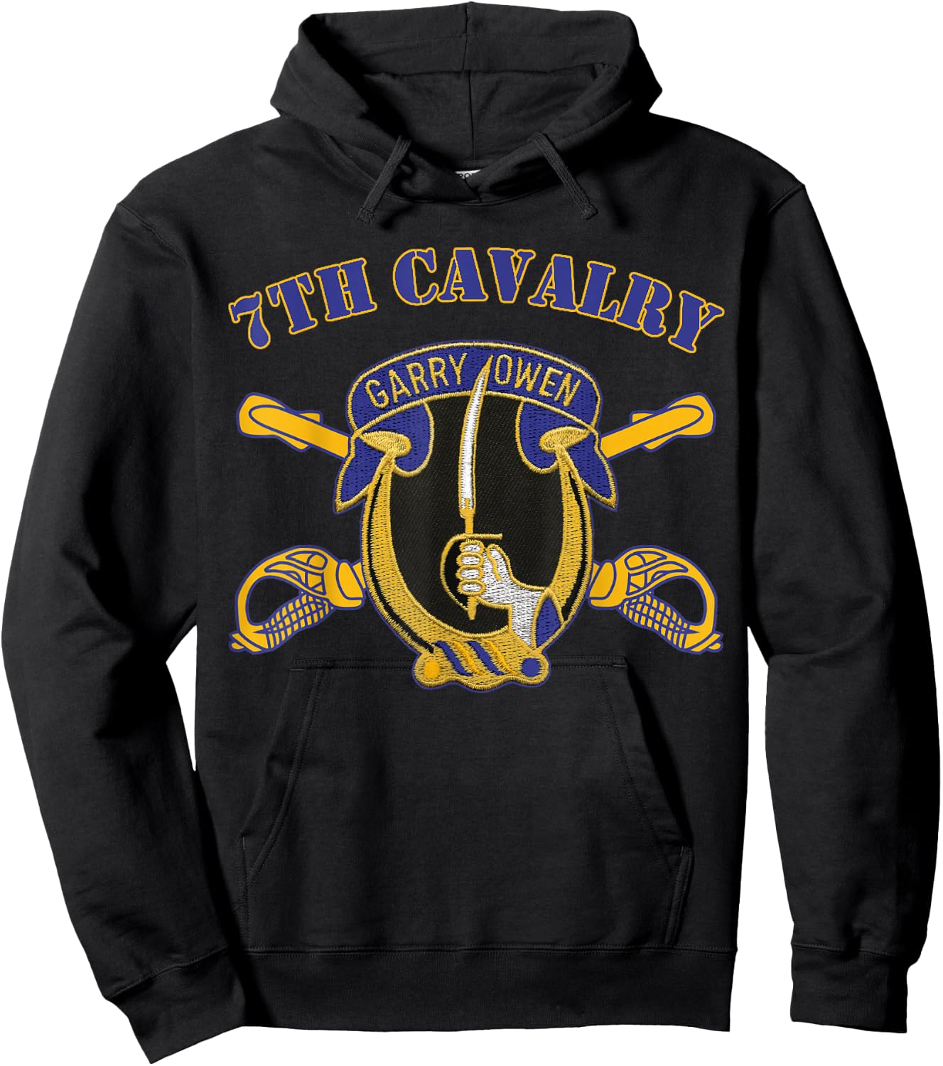 7th Cavalry Regiment - Army Unit of Seventh Cavalry Hoodie - Hoodie | Black