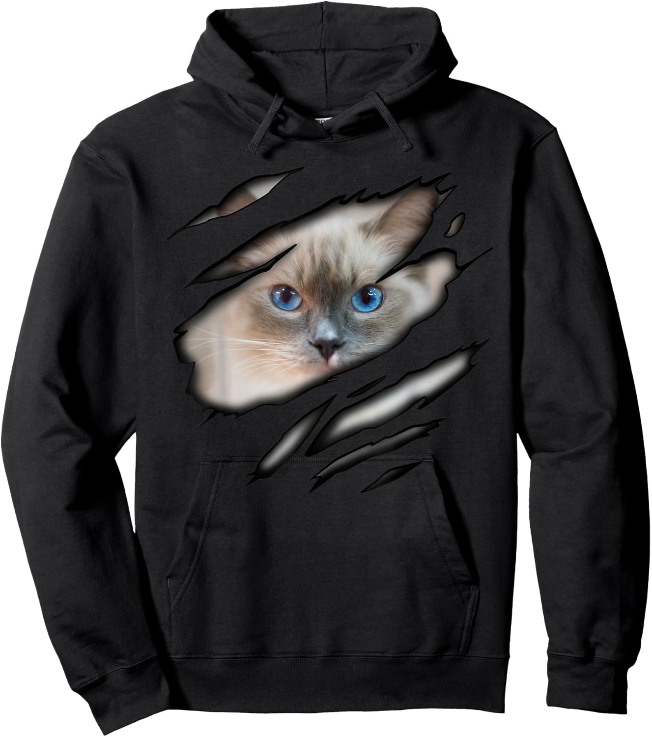 Ragdoll Cat in me design, Cadesign, Purebred Cat Women Girls Kids Hoodie - Hoodie | Black