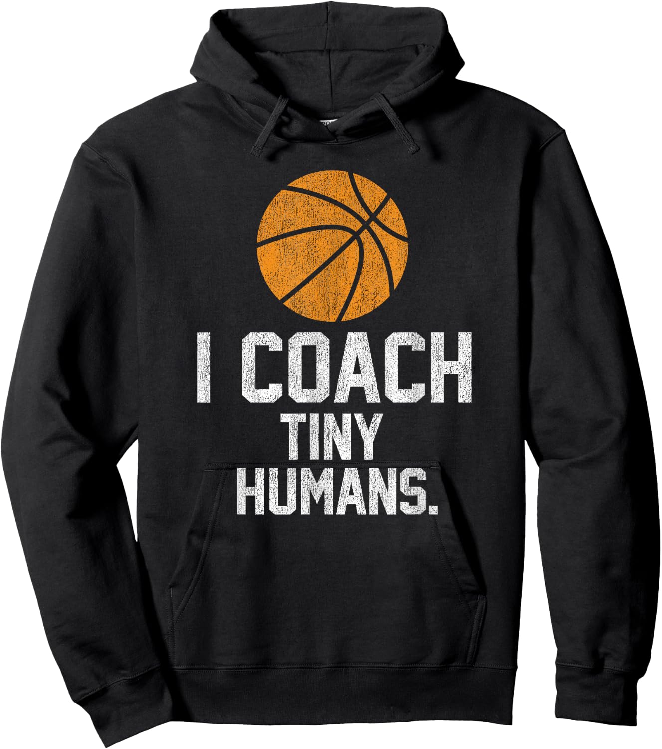 Basketball Coach Tiny Humans Sports Gift Hoodie - Hoodie | Black