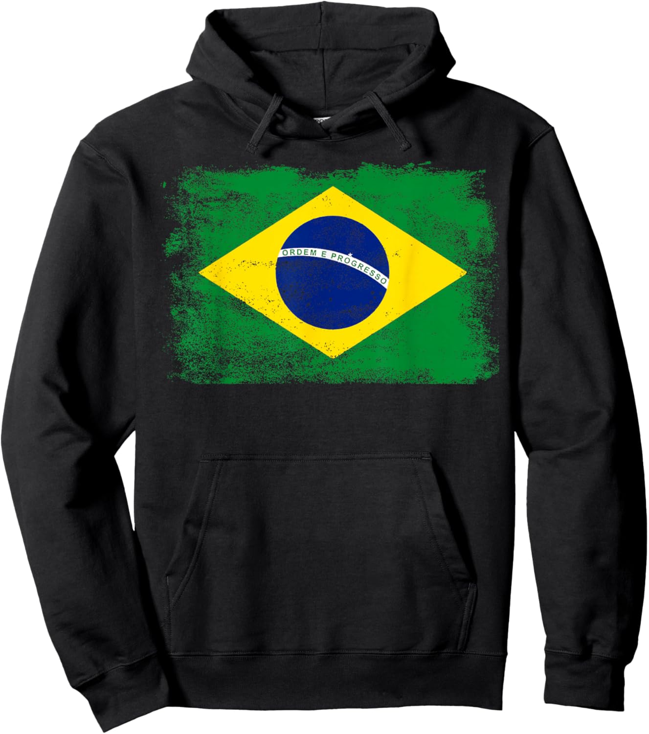 Brasil Flag with Brazilian Men Women & Kids Hoodie - Hoodie | Black