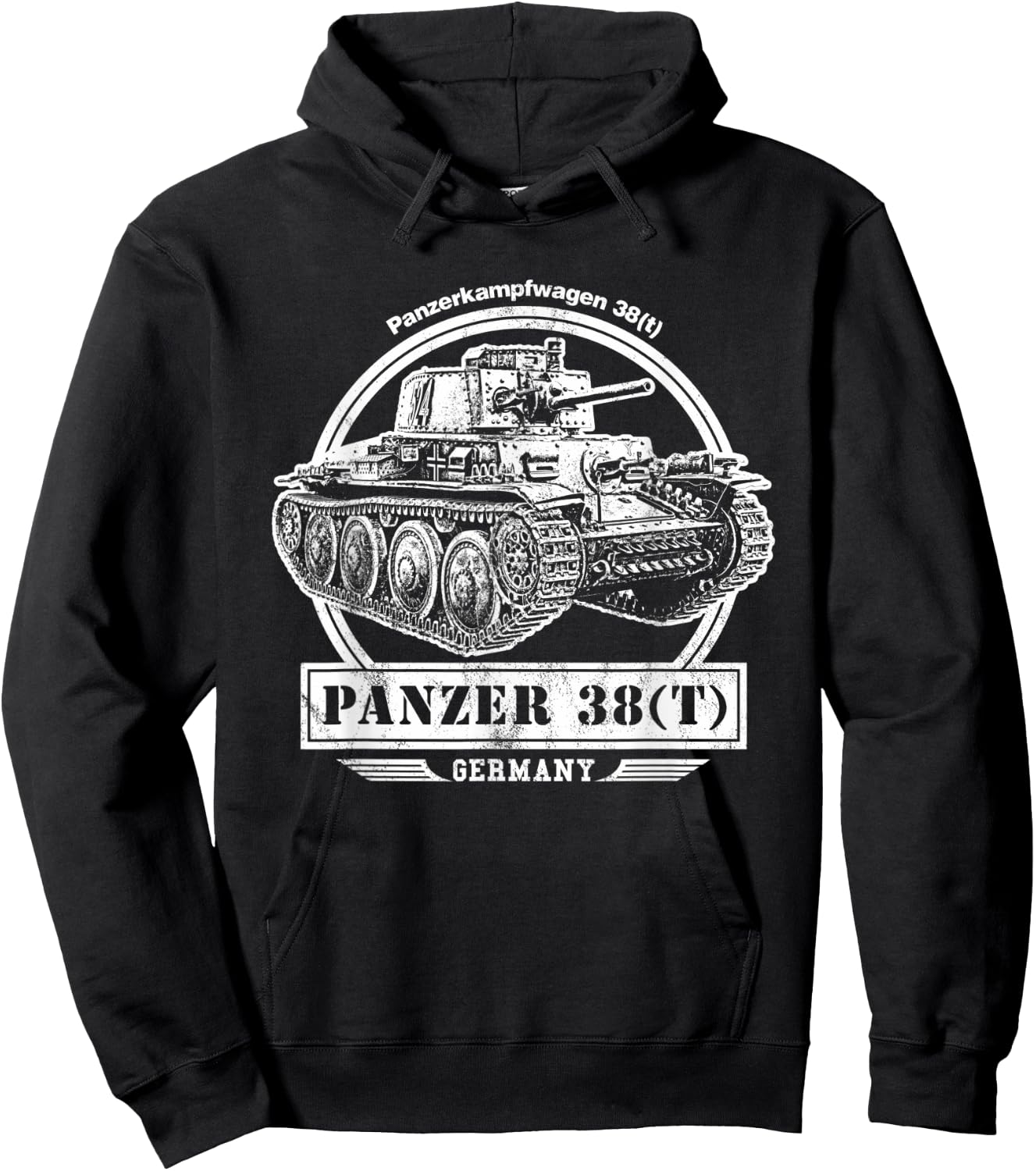 Panzer 38(t) Tank Hoodie - Hoodie | Black