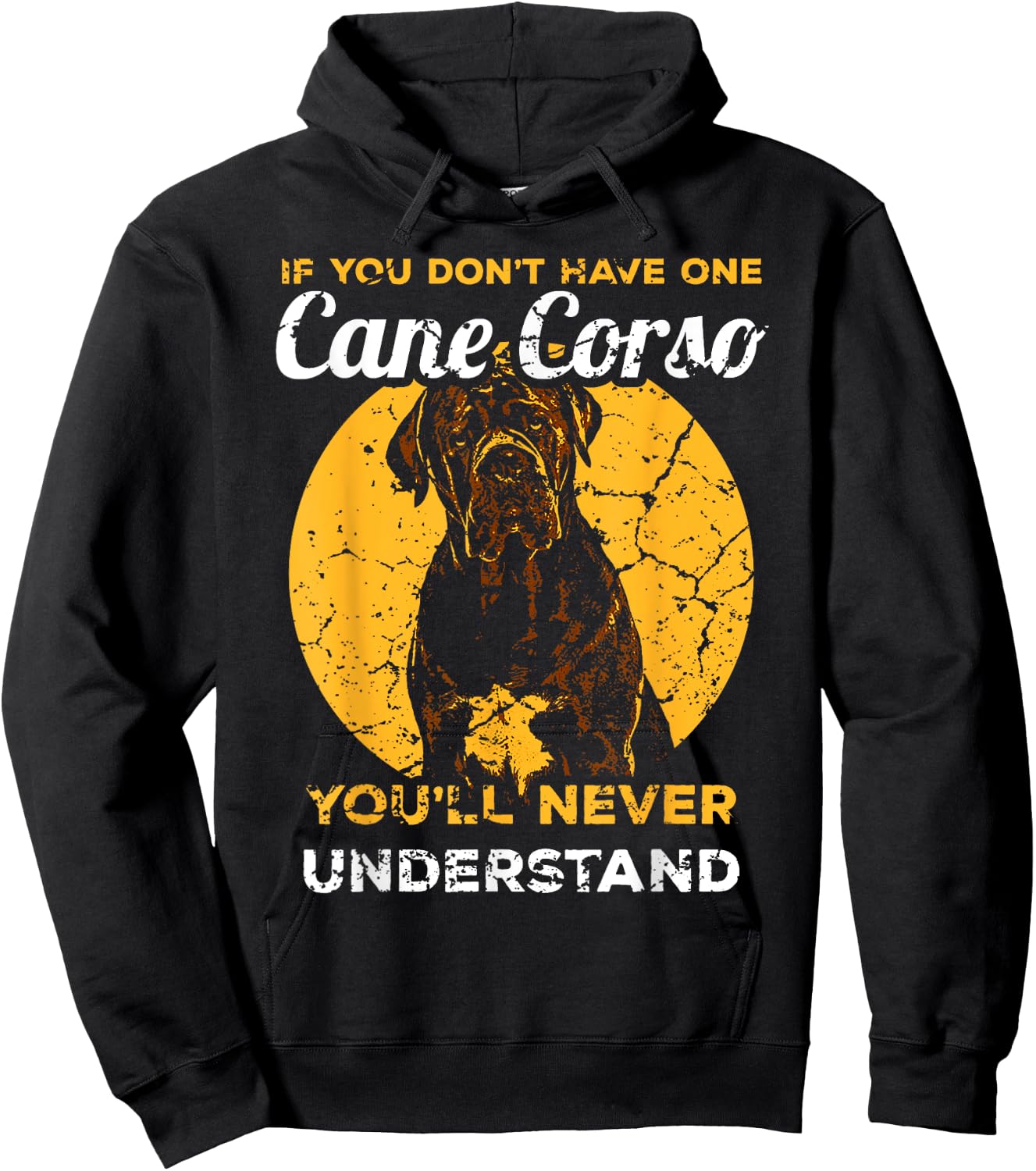 Cane Corso Italian Mastiff Head Dog Pet Men Women Hoodie - Hoodie | Black