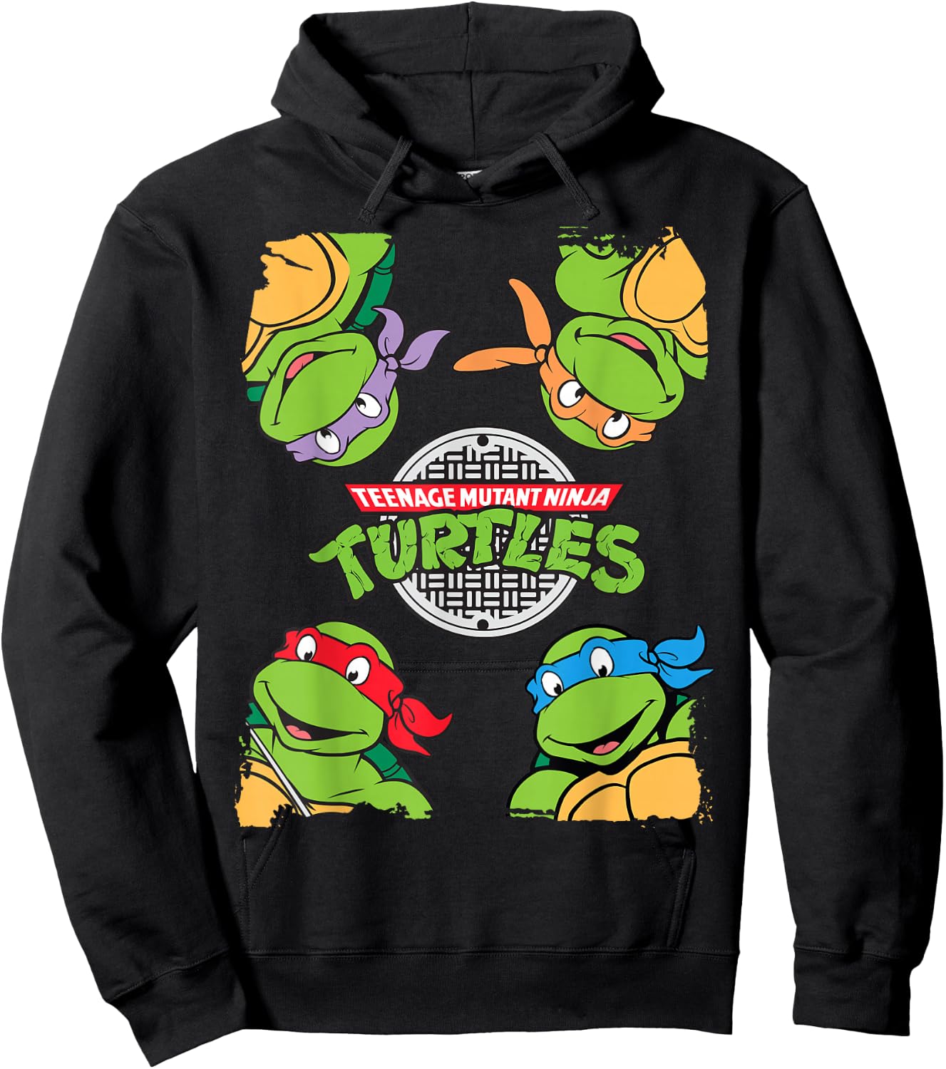 TMNT Four Corners Turtle Ninja Turtles Hoodie - Hoodie | Black