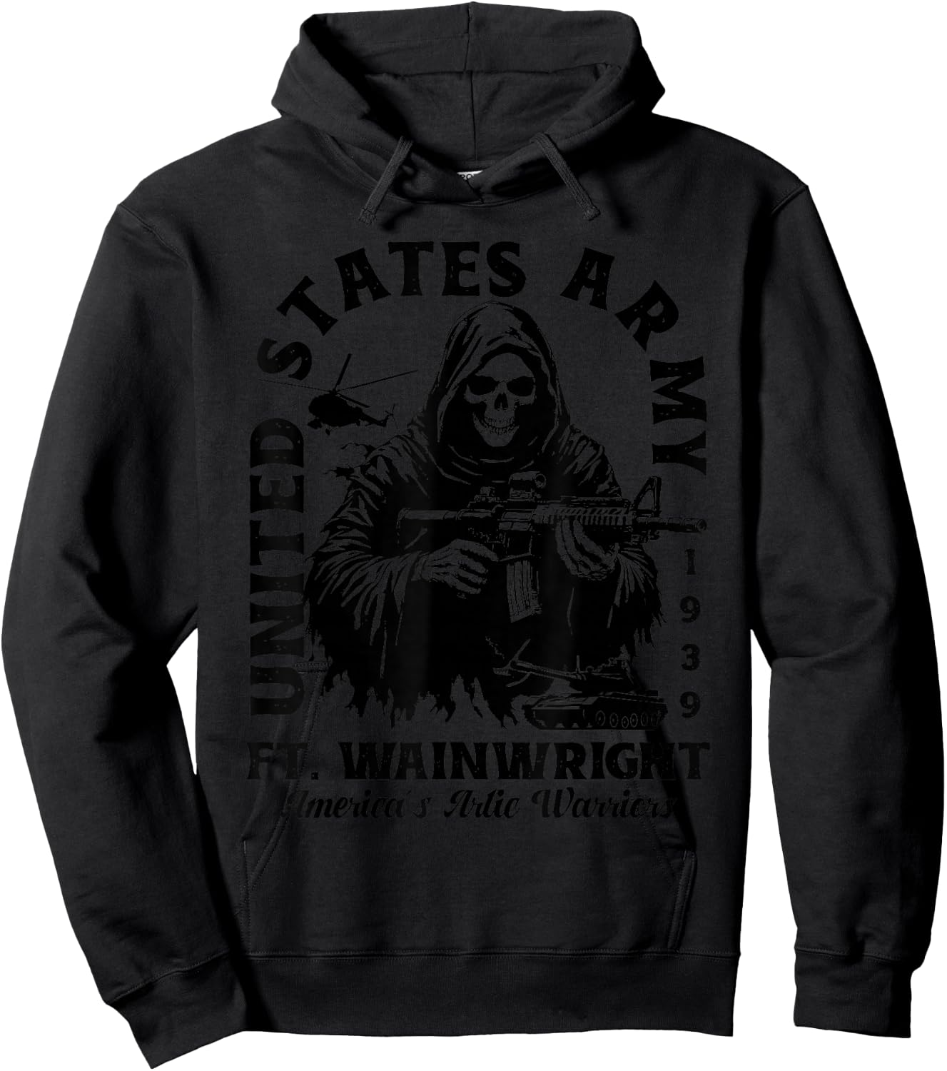 Fort Wainwright US Military Base Alaska AK Ft Wainwright Hoodie - Hoodie | Black