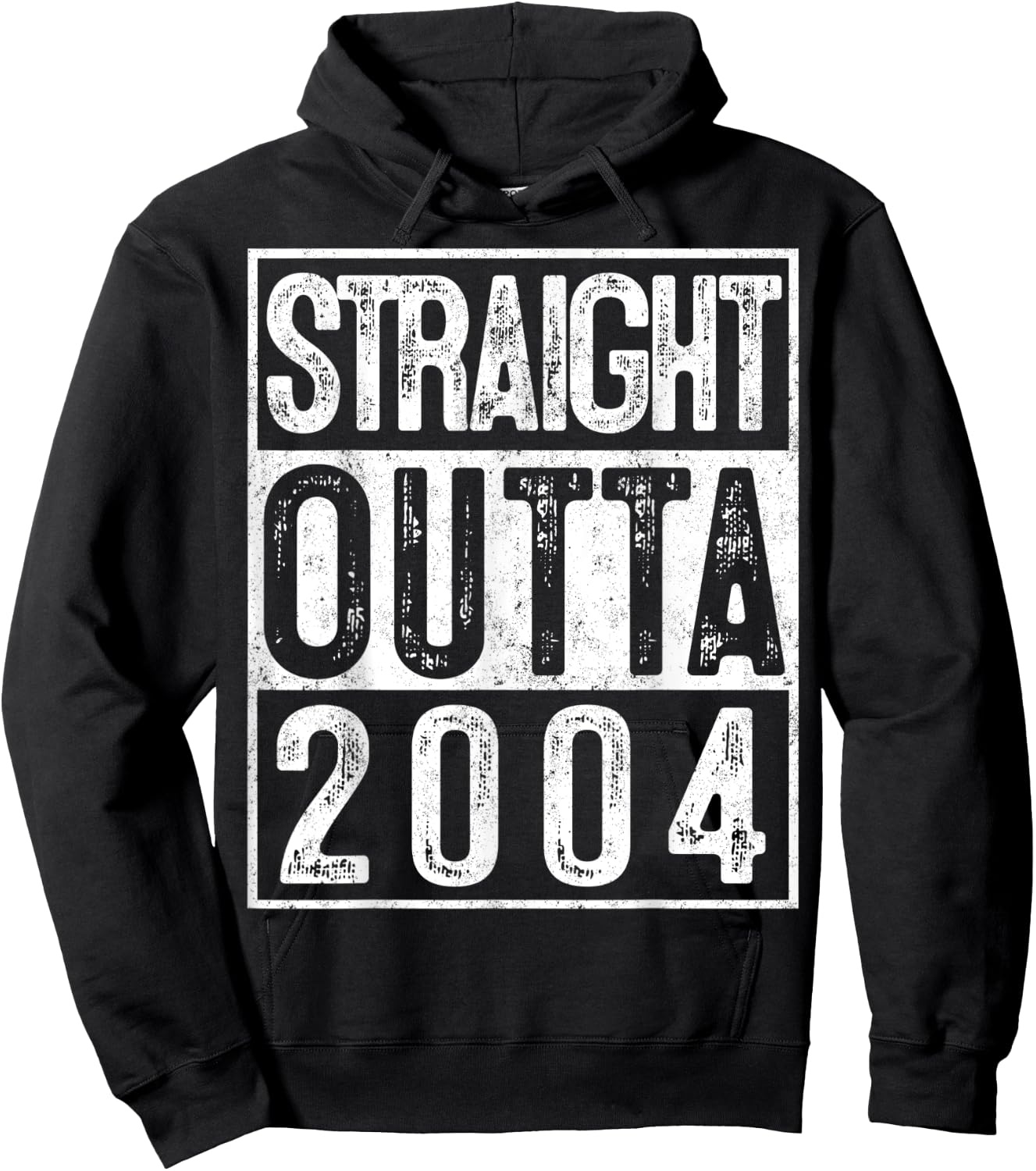 15th Birthday Straight Outta 2004 Gift 15 Year Old Party Hoodie - Hoodie | Black