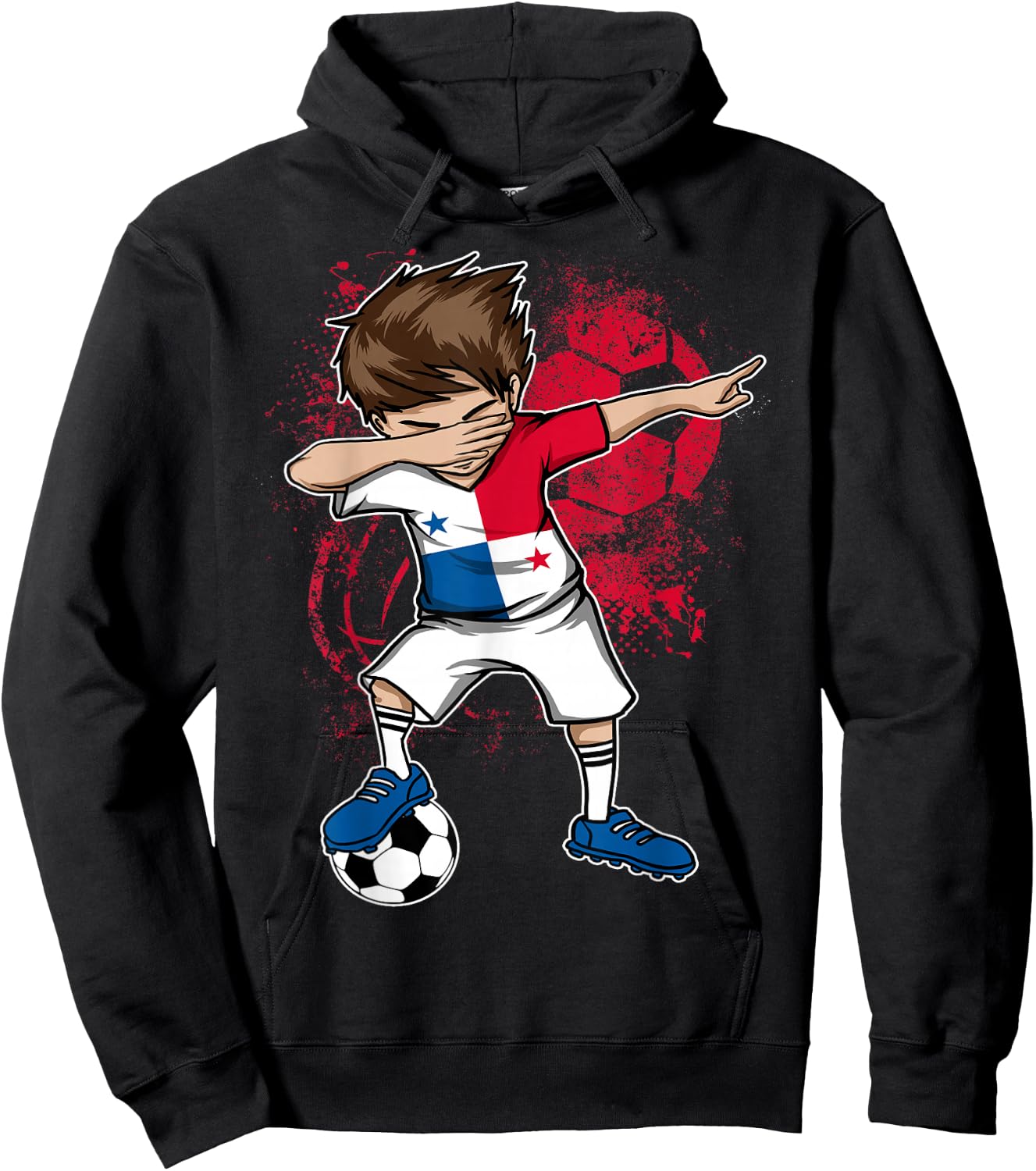 Dabbing Boy Panama Soccer Shirt Jersey Football Hoodie - Hoodie | Black