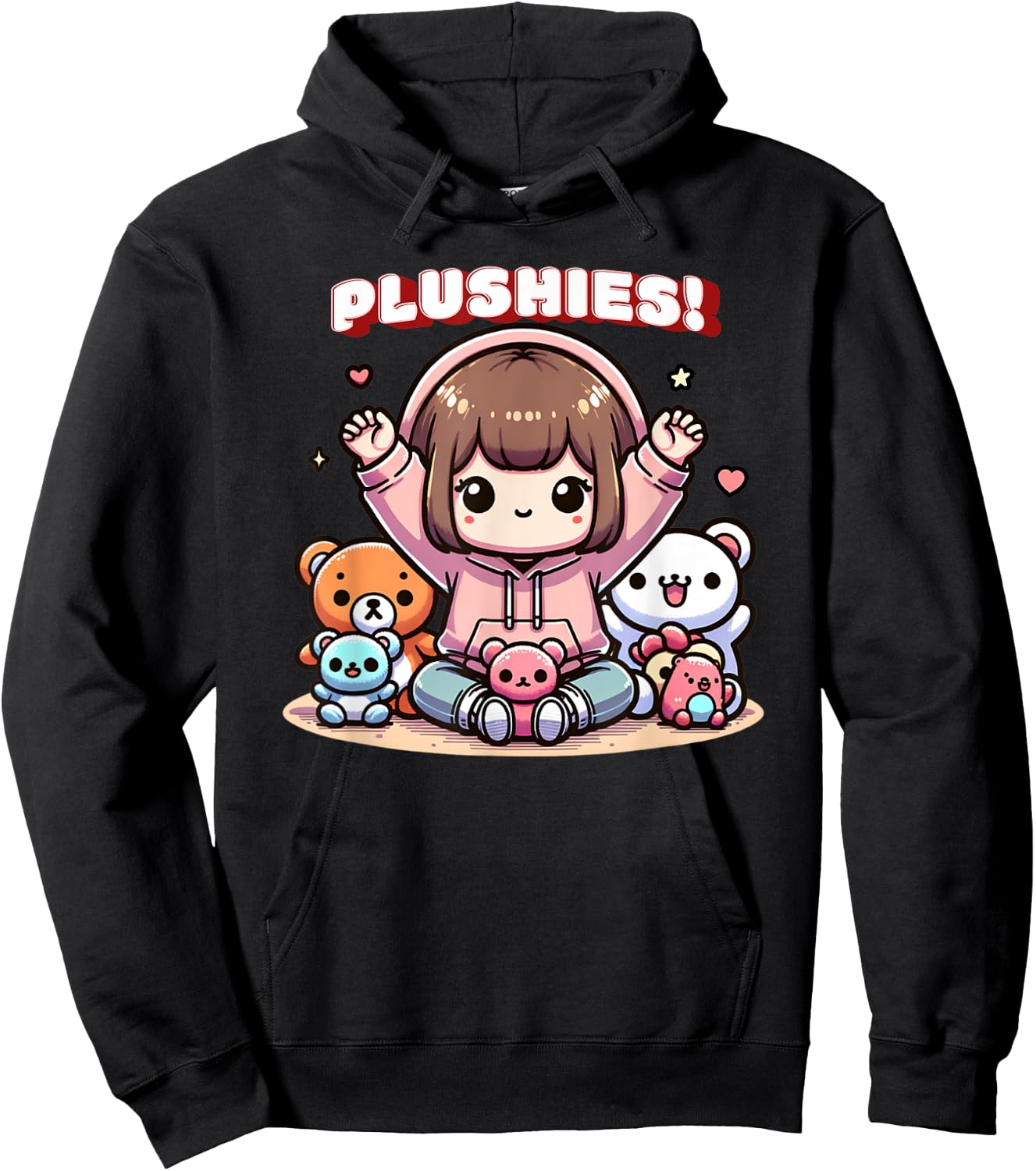 Plushies Plushy Stuffed Animal Collector Hoodie - Hoodie | Black