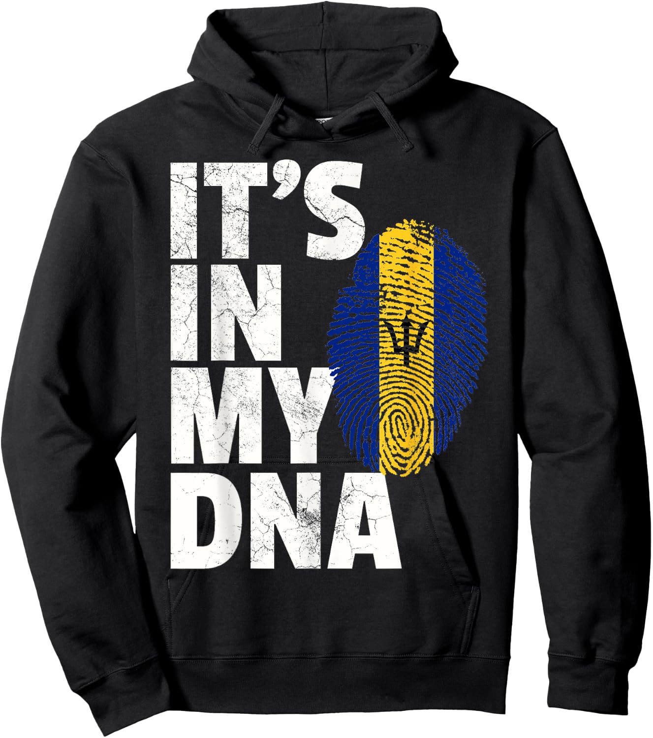 IT'S IN MY DNA Barbados Flag Shirt Men Women Kids Gift Hoodie - Hoodie | Black