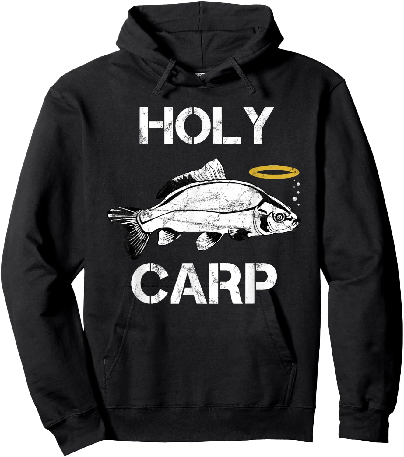 Holy Carp - Funny Carp Fishing Hoodie - Hoodie | Black