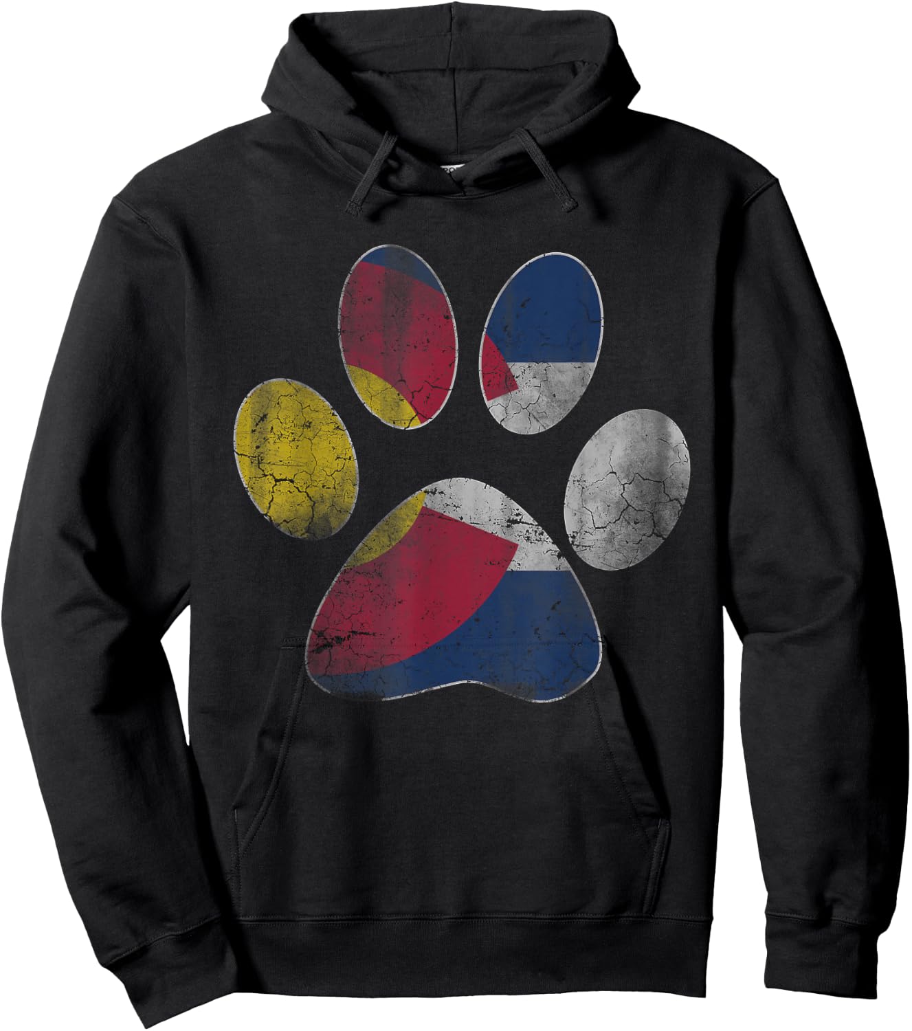 Colorado Flag Dog Lover Men Women Kids Hoodie - Hoodie | Black