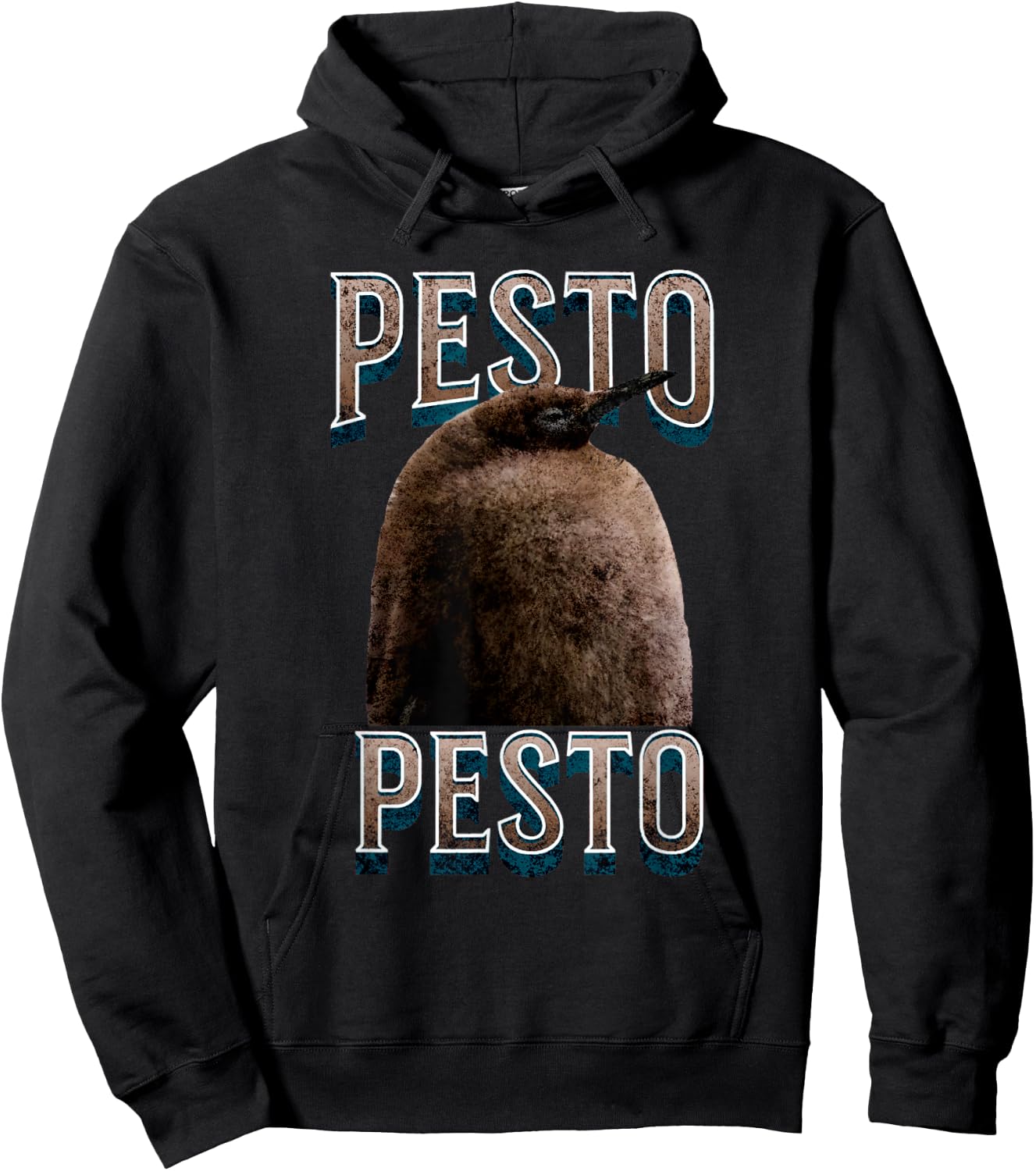 Pesto The Penguin Famous Bird Meme Vintage Hoodie - Hoodie | Black