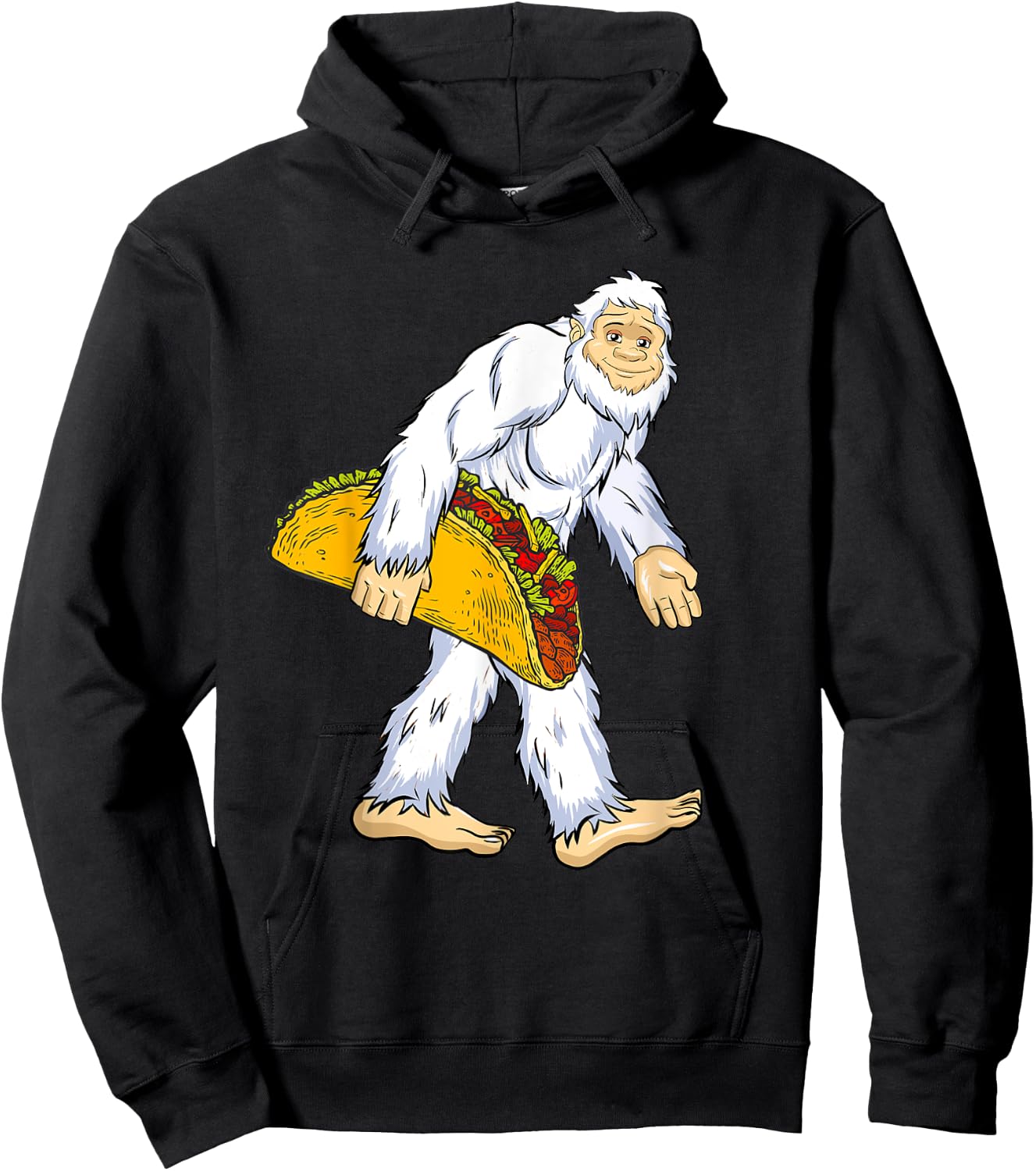 Yeti I Believe Lover Funny Monster Ape Man Tacos Snowman Hoodie - Hoodie | Black