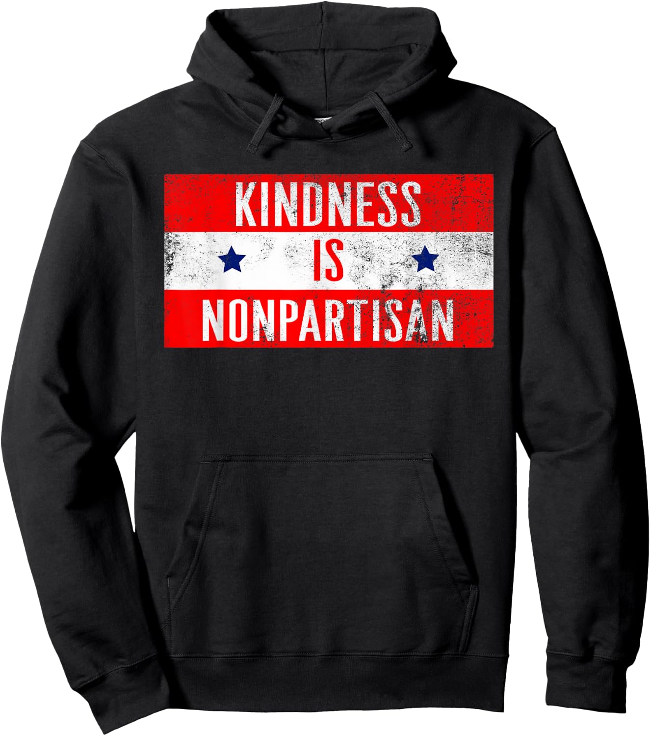 Kindness Is Nonpartisan Political Good Life Women Men Gift Hoodie - Hoodie | Black