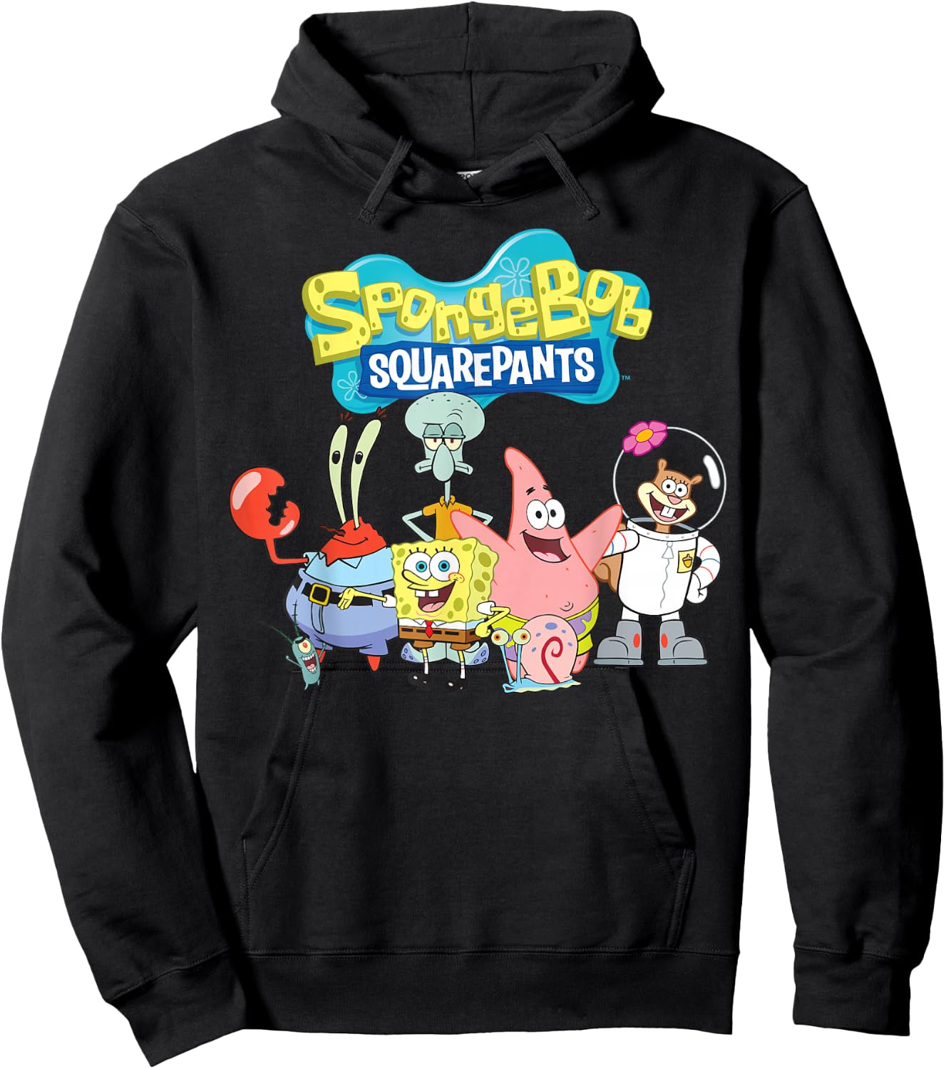 Spongebob Squarepants Friends Hoodie - Hoodie | Black
