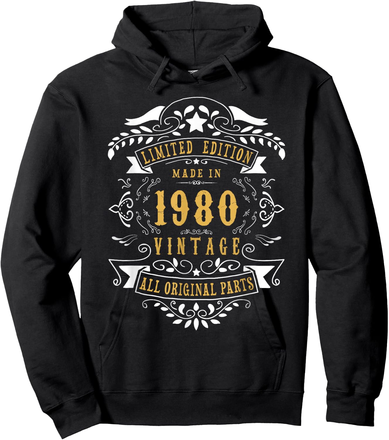 46th Birthday Women 46 Years old Men Born 1980 46 Birthday Hoodie - Hoodie | Black