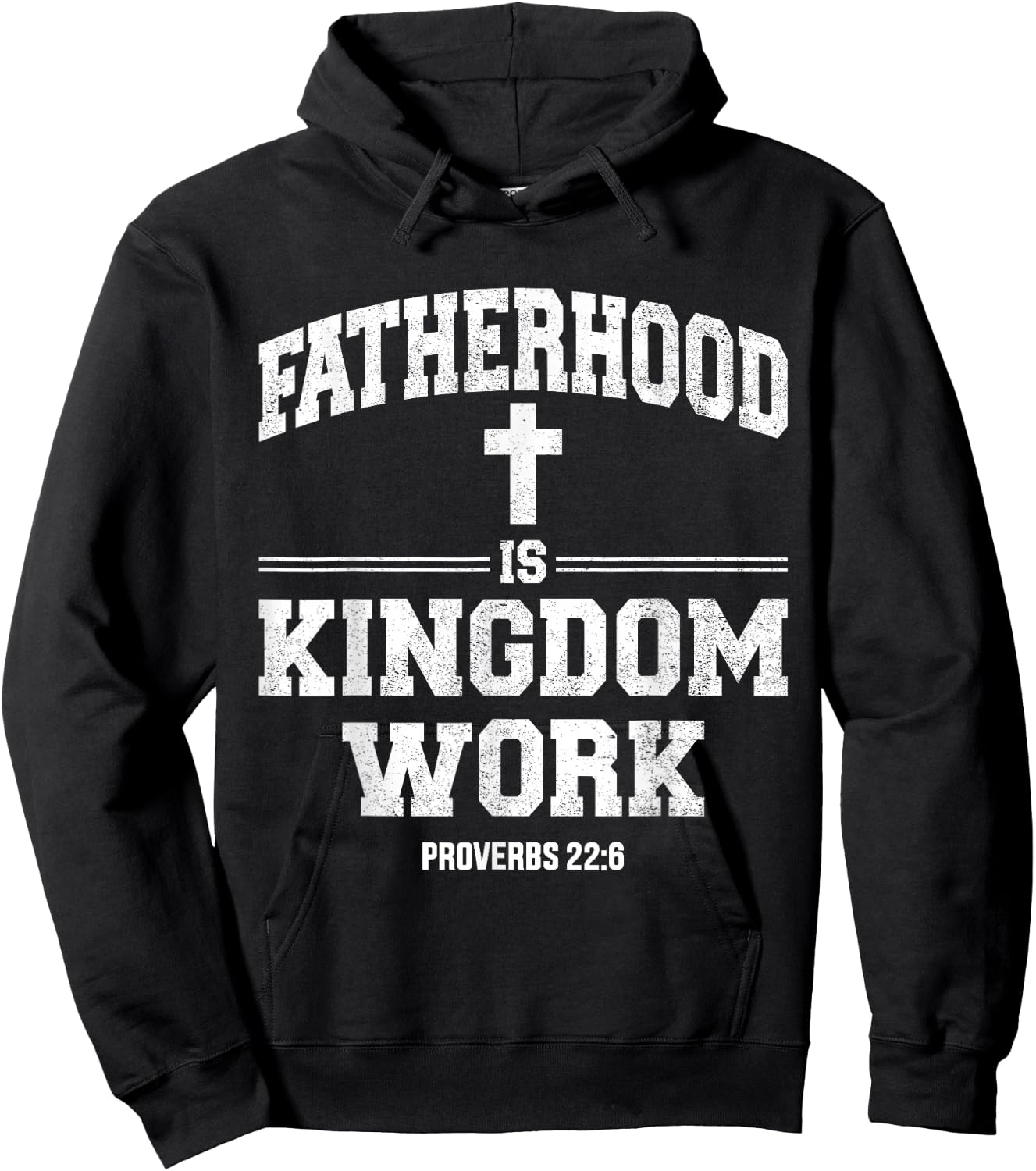 Fatherhood is Kingdom Work Hoodie - Hoodie | Black