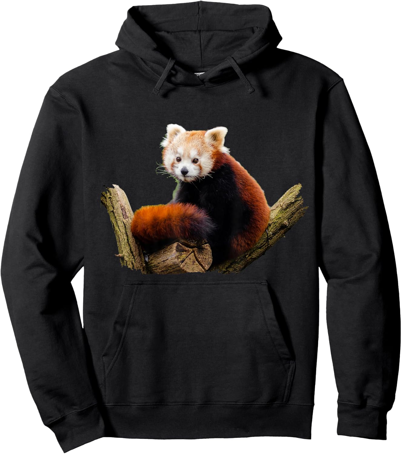 Red Panda Hoodie - Hoodie | Black