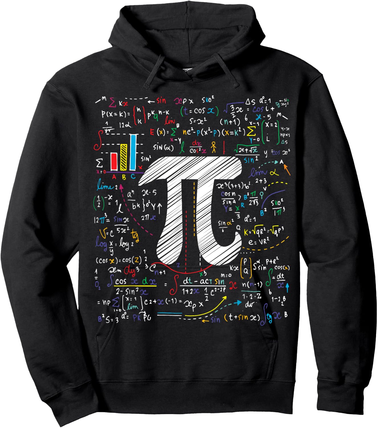 Pi Day Math Equation Math Teacher Student Geek Gifts Women Girls Kids Hoodie - Hoodie | Black
