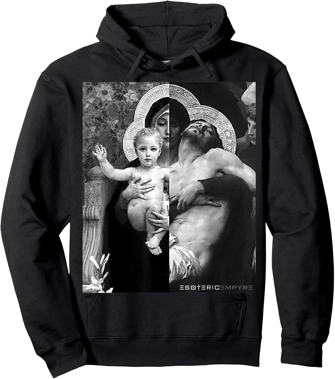 Jesus Christ and Mother Mary Hoodie - Hoodie | Black