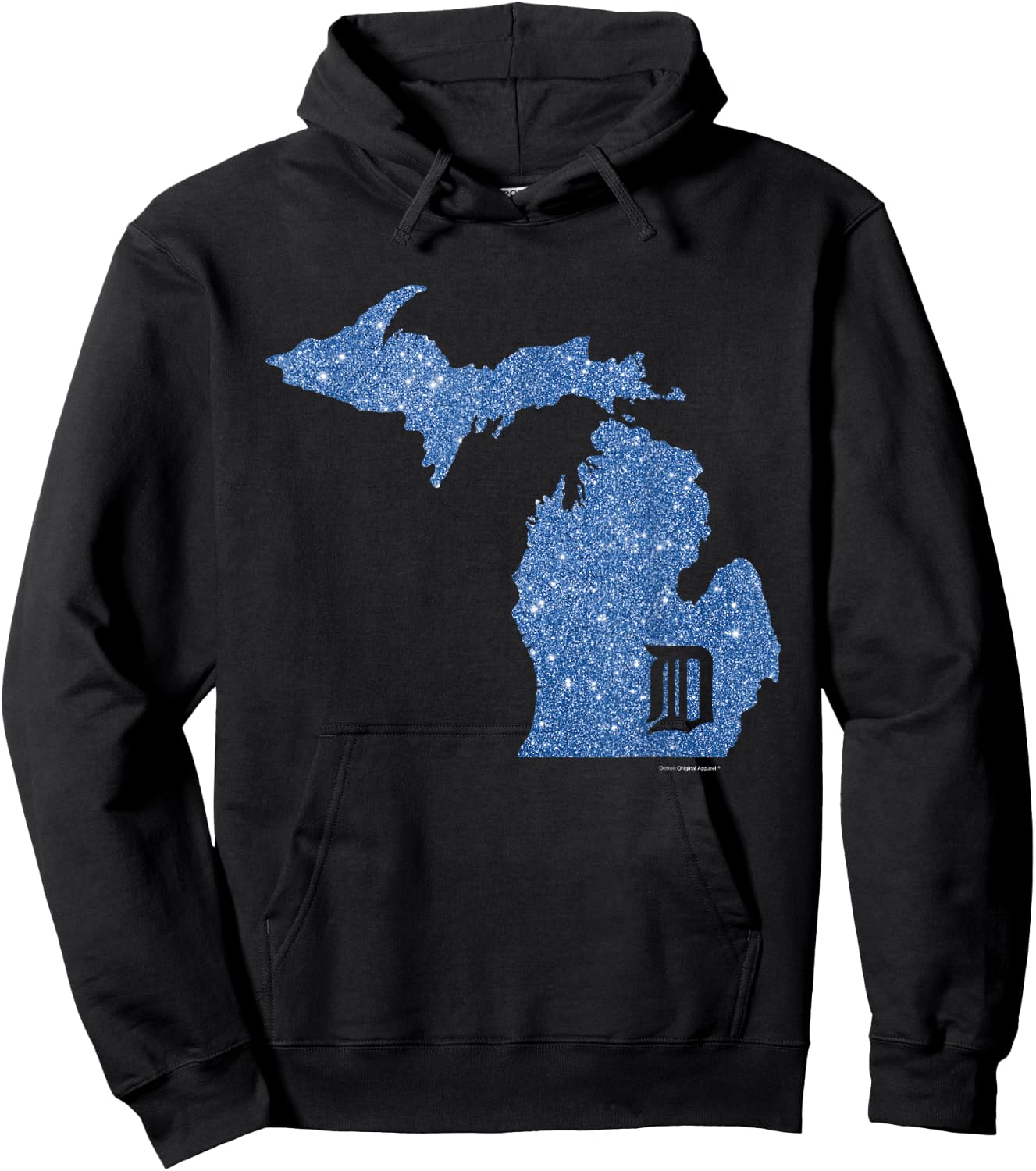 Detroit Michigan Shirt - Motor City "D" Mitten Hoodie - Hoodie | Black