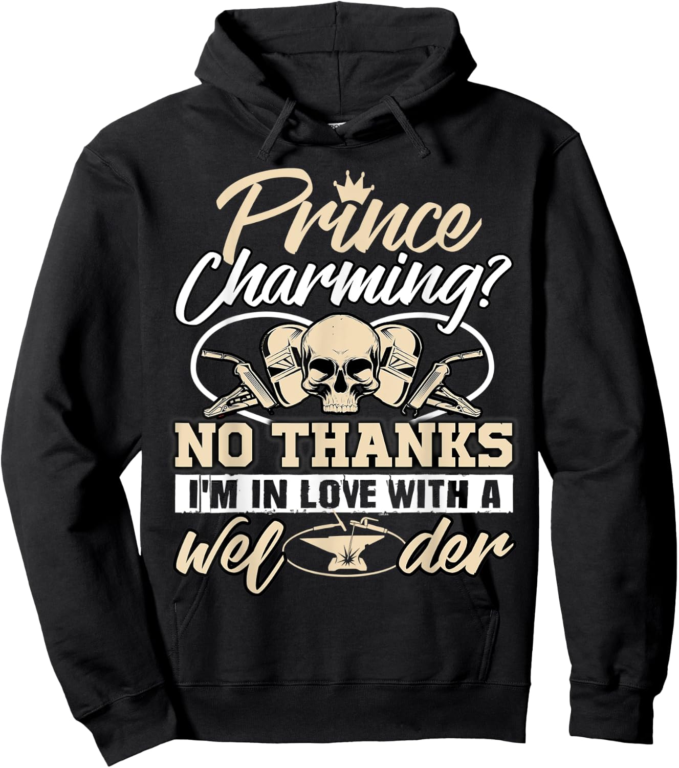 I'm In Love With A Welder, I Am A Welder's Wife Hoodie - Hoodie | Black
