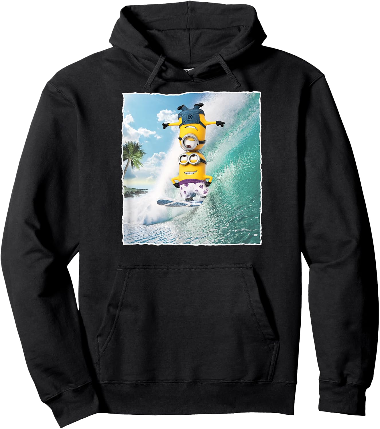 Despicable Me Minions Dave And Stuart Surf Graphic Hoodie - Hoodie | Black