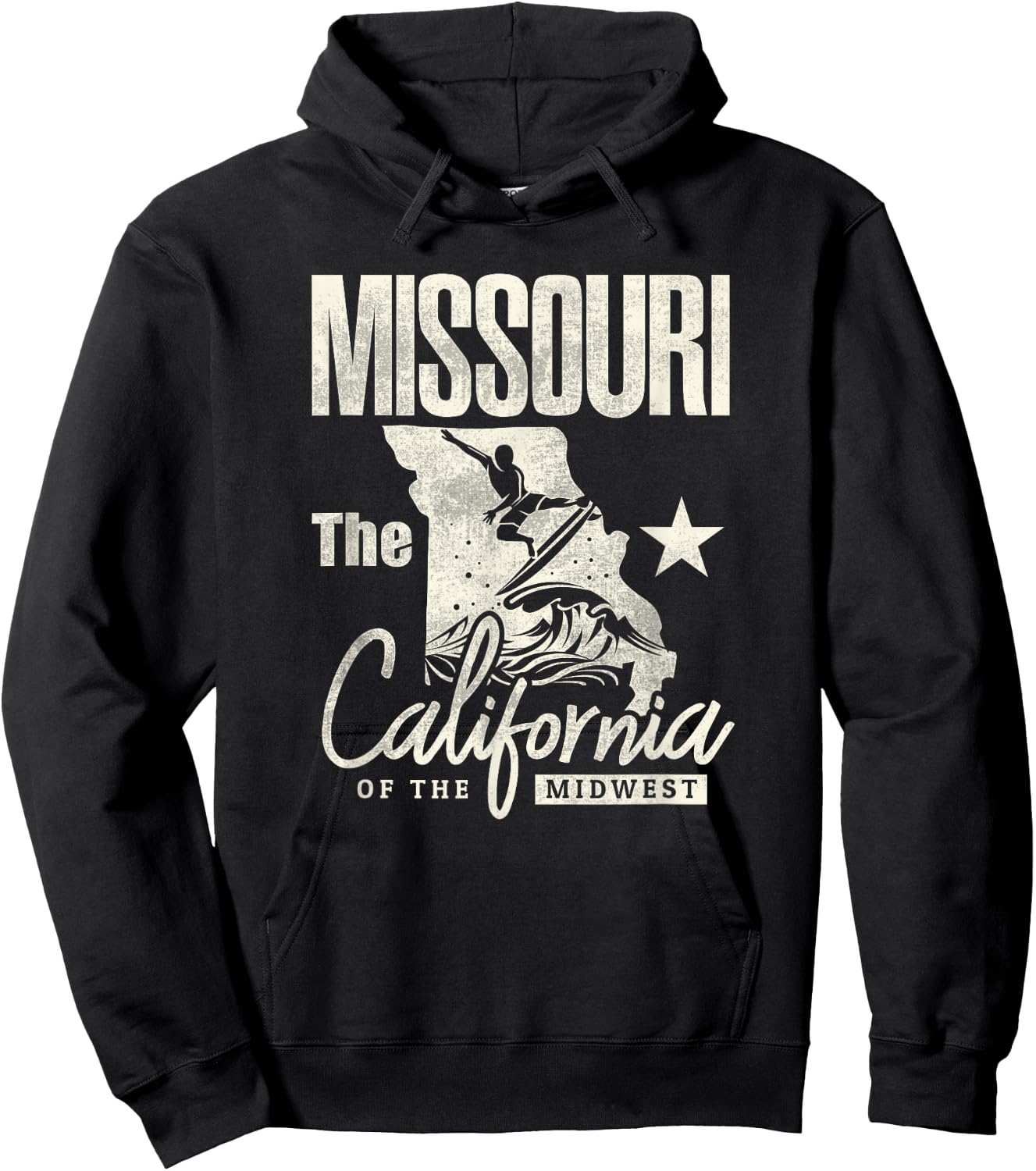 Funny State of Missouri The California of The Midwest Shirt Hoodie - Hoodie | Black