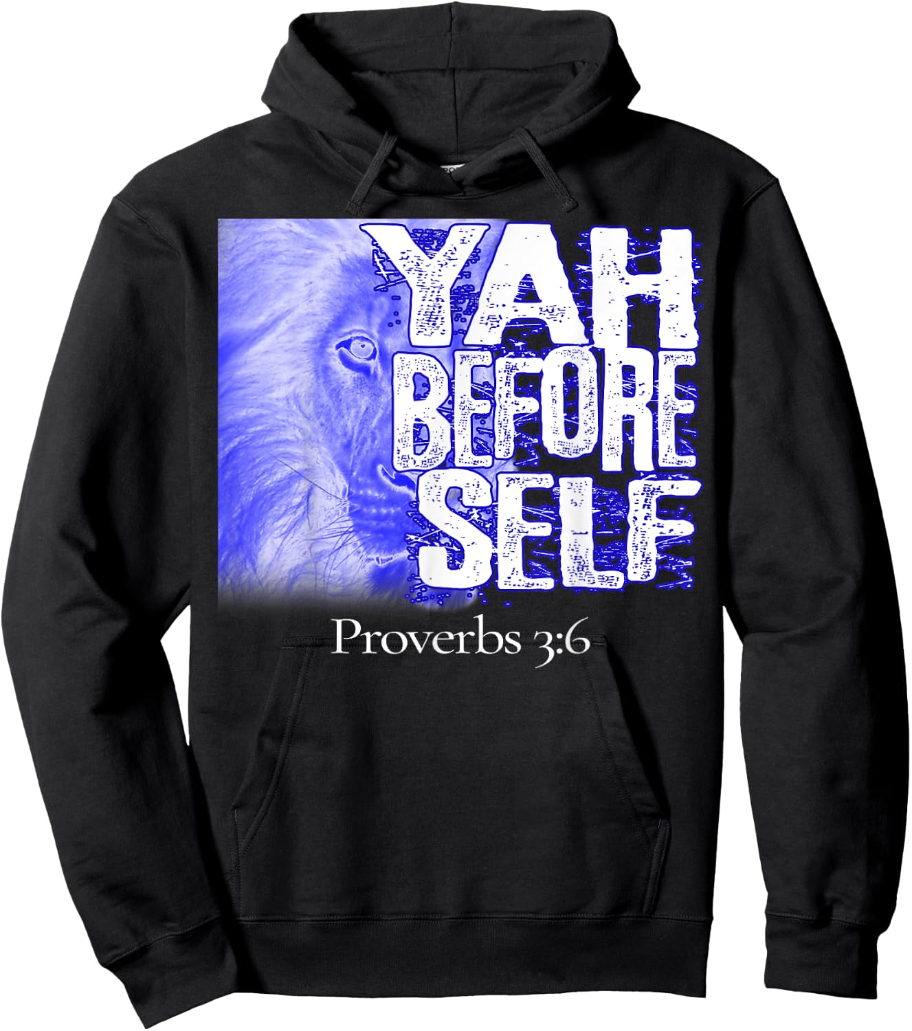 Hebrew Israelite Yahudah Tribe Judah Yah Before Self Hoodie - Hoodie | Black