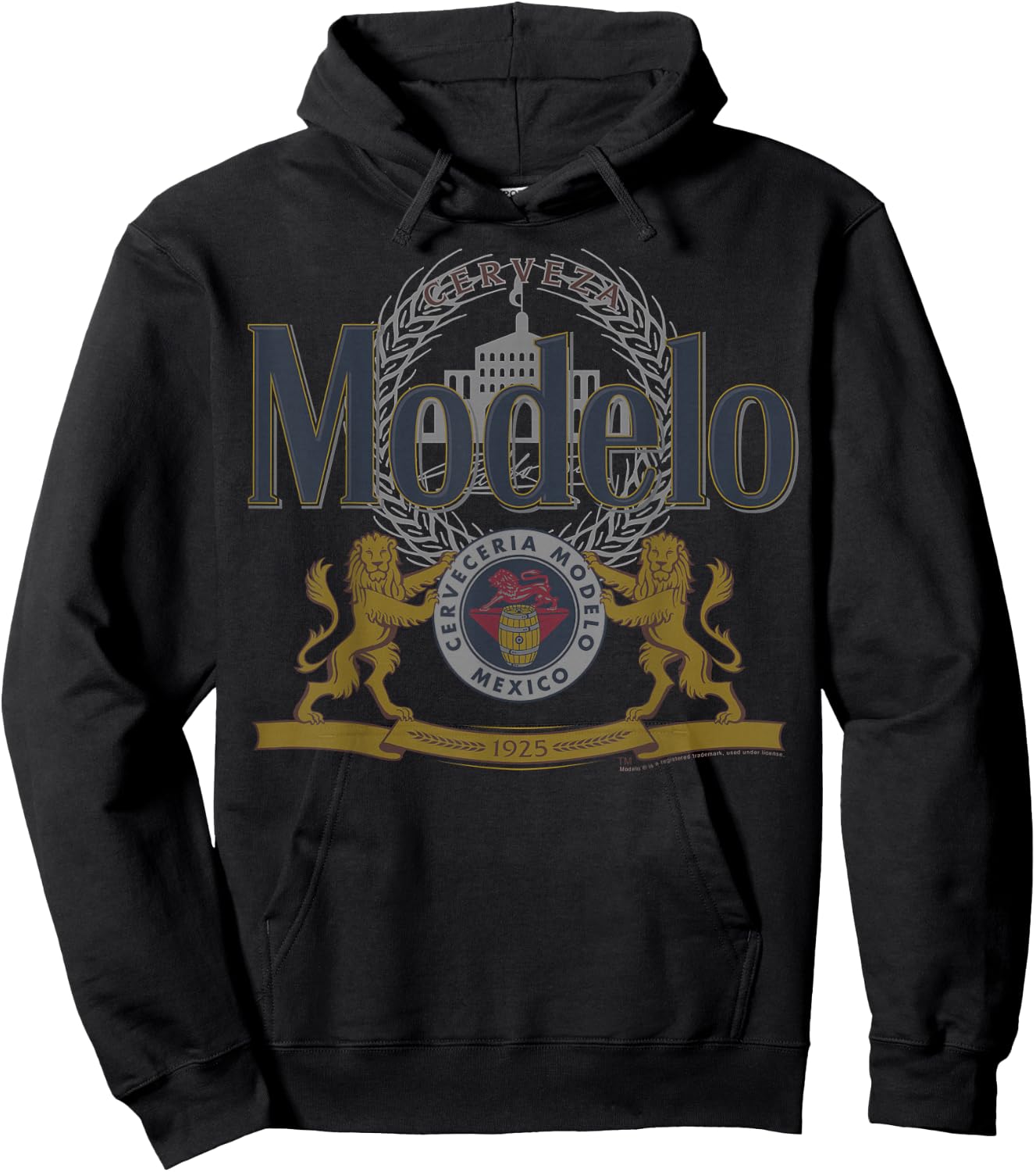 Officially Licensed Modelo Classic Casual Hoodie - Hoodie | Black