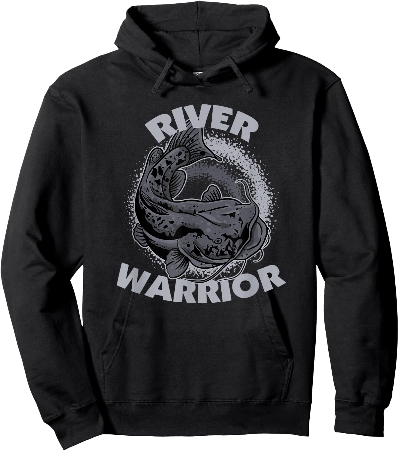 River Warrior Flathead Catfish Hoodie - Hoodie | Black