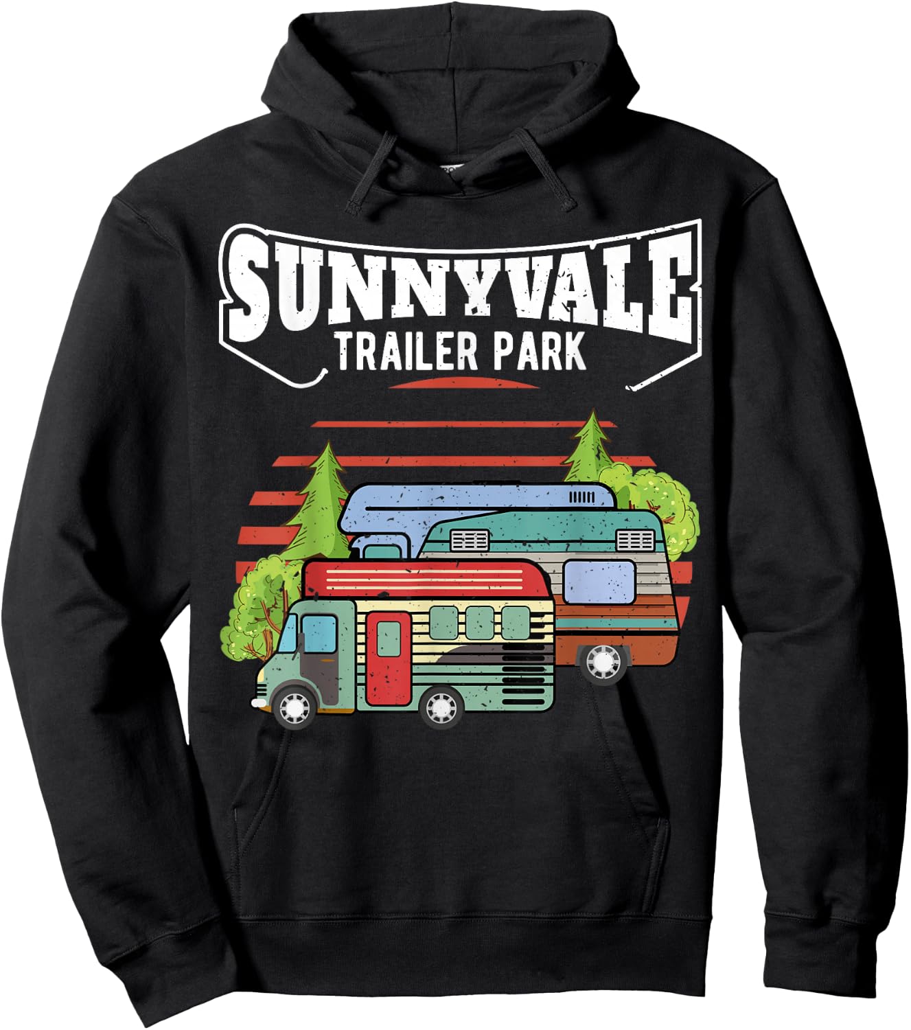Funny Trailer Park Sunnyvale Lovers Hoodie - Hoodie | Black