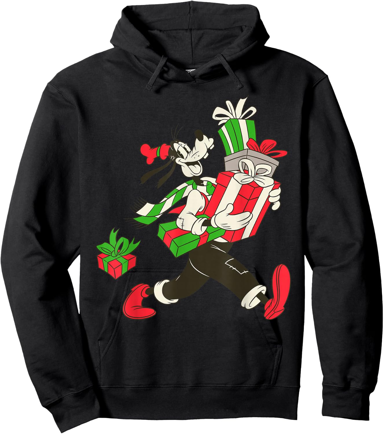 Disney Vintage Goofy Holiday Presents Hoodie - Hoodie | Black