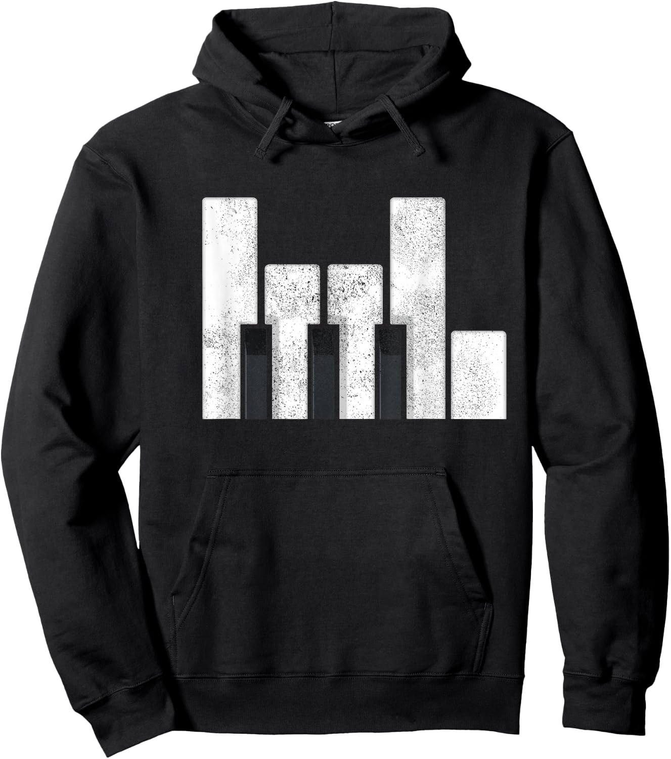 Piano Rock and Roll Music Funny Pianist Hoodie - Hoodie | Black