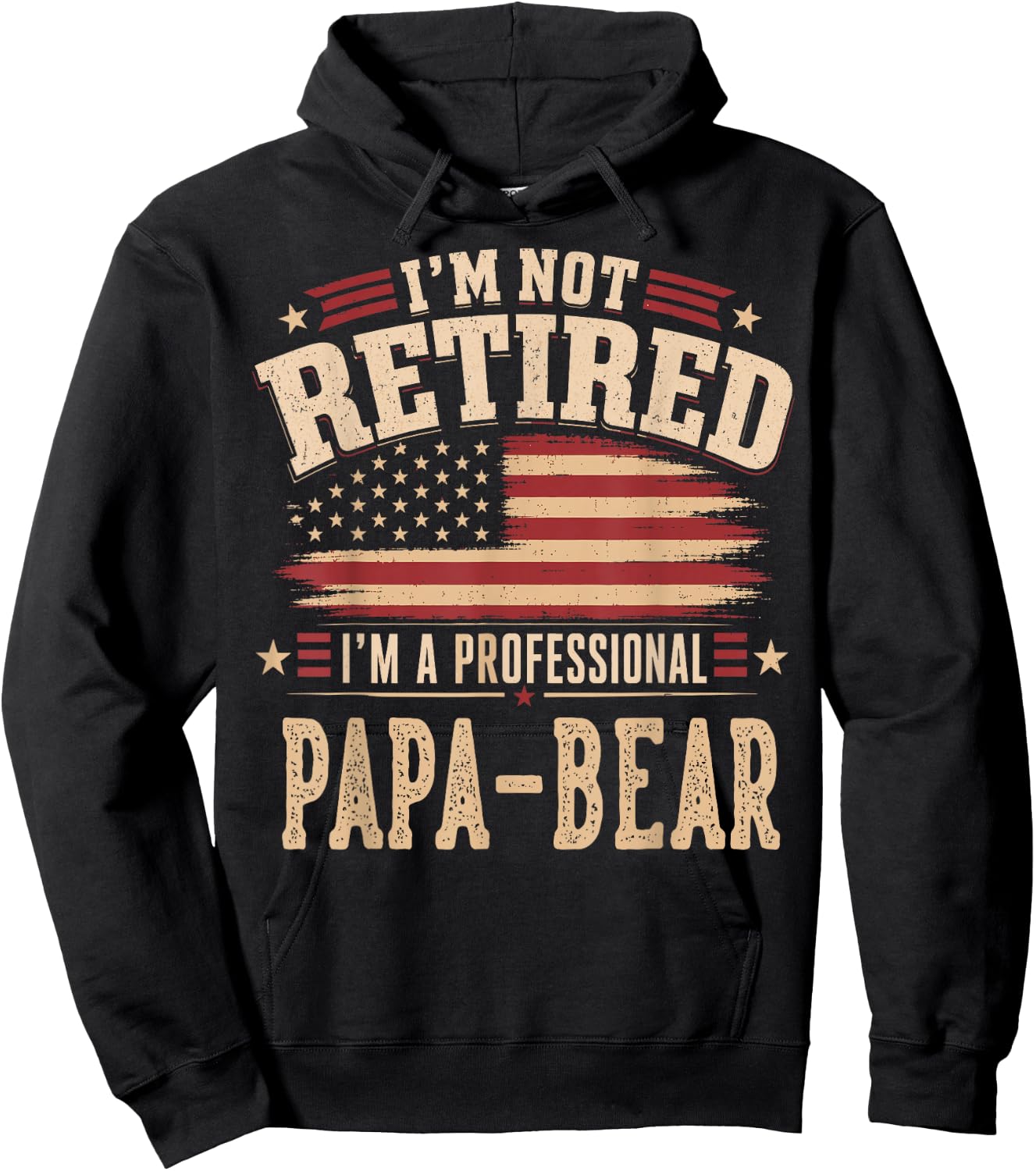 I’m Not Retired I’m A Professional PAPA-Bear Fathers Day Hoodie - Hoodie | Black