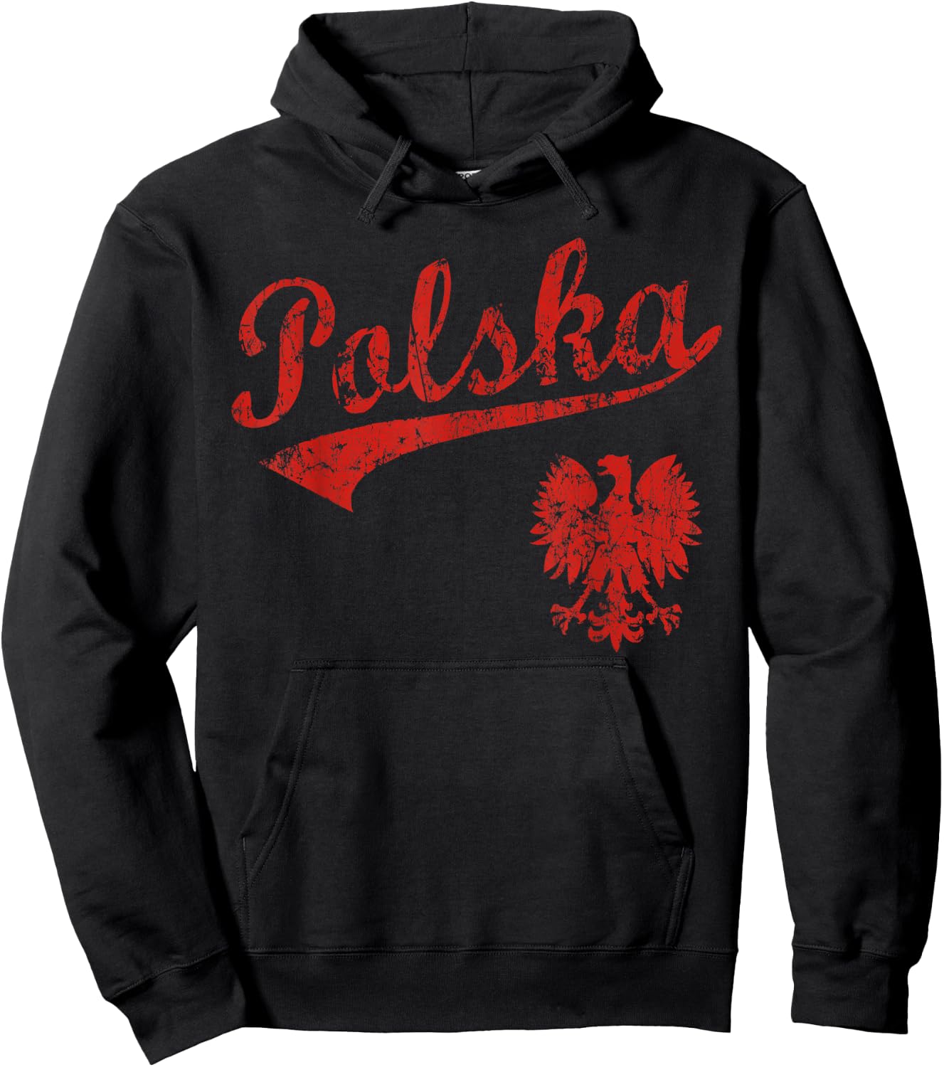 Polska Polish Poland Polski Family Heritage Men Women Kids Hoodie - Hoodie | Black