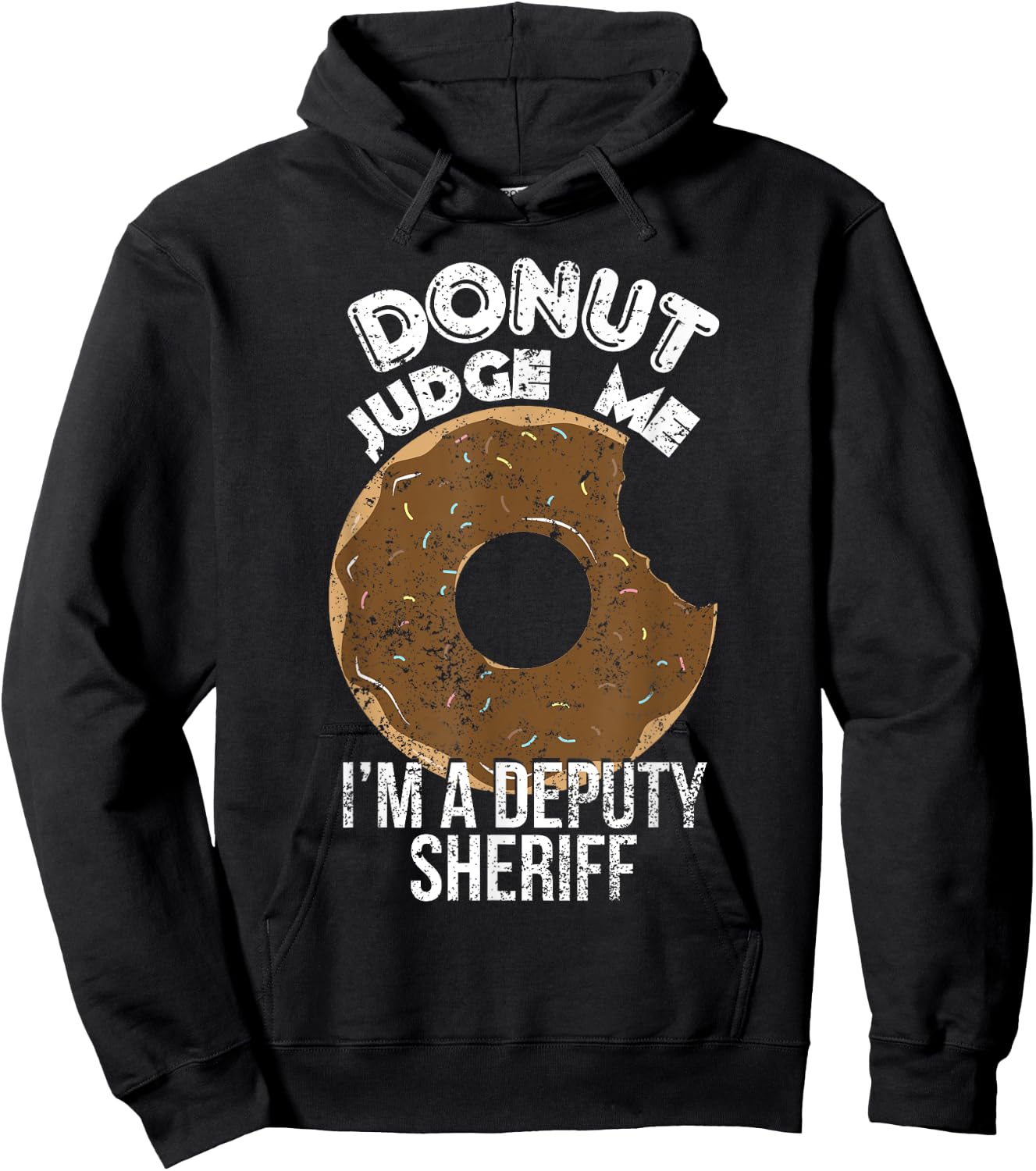 Funny Police Gifts Police Donut Sheriff Deputy Gifts Hoodie - Hoodie | Black