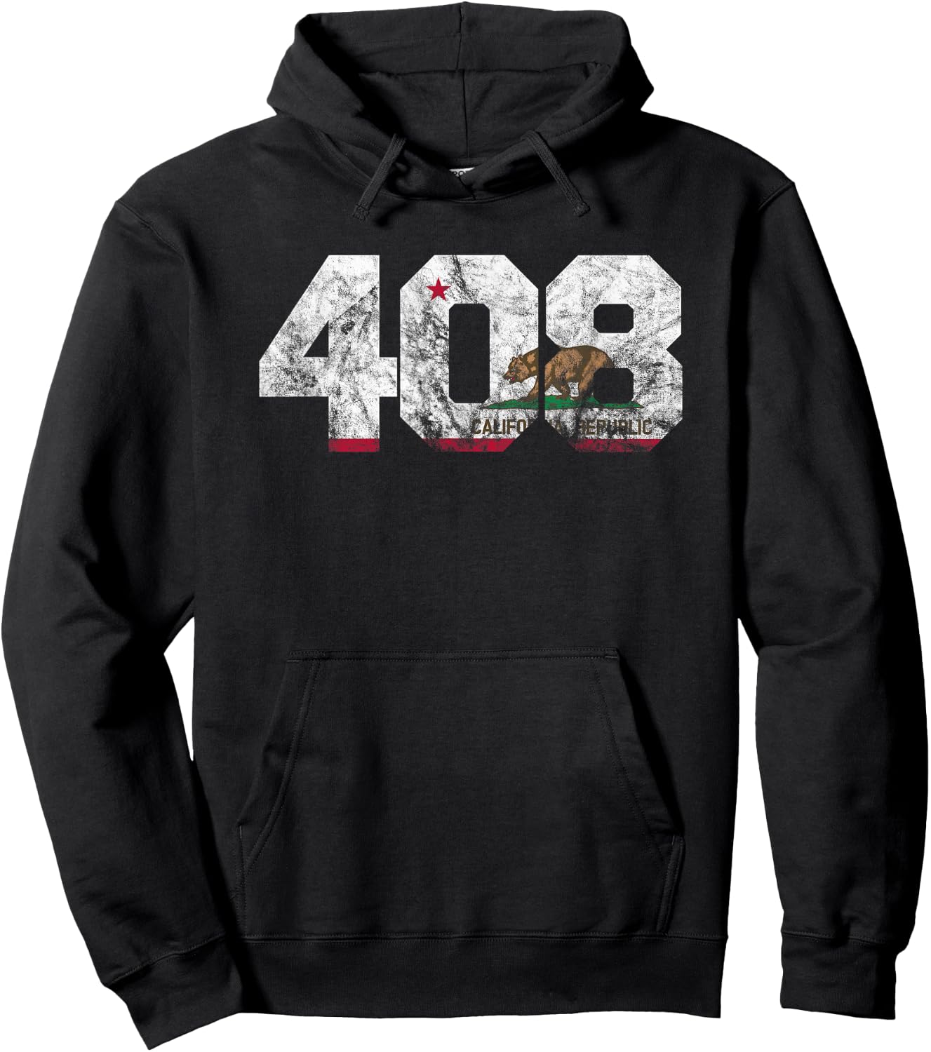 Area Code 408 shirt - San Jose California Hoodie - Hoodie | Black