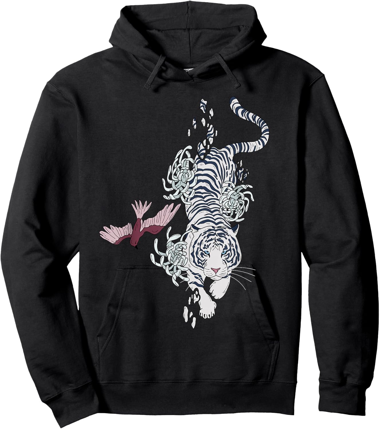 Unique Japanese spirit Tiger | My spirit Animal Hoodie - Hoodie | Black