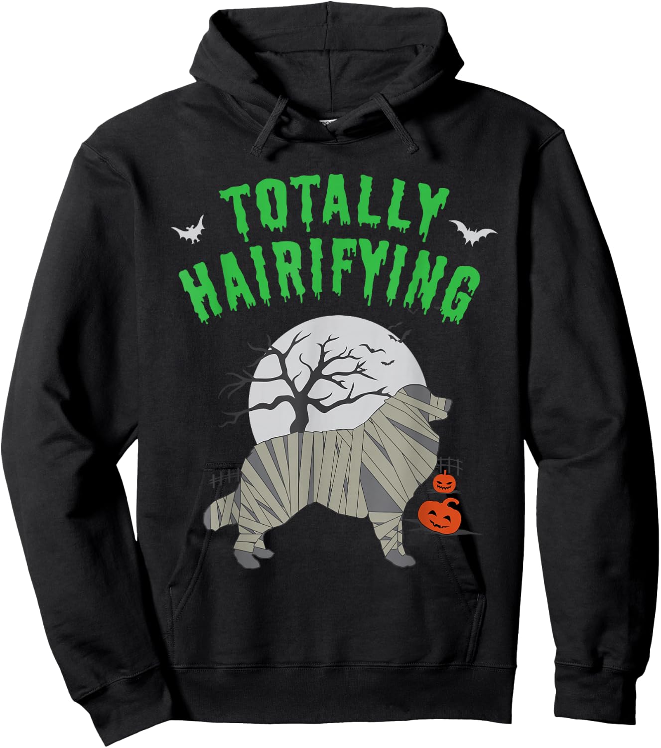 Great Pyrenees Hairifying Halloween Hoodie - Hoodie | Black