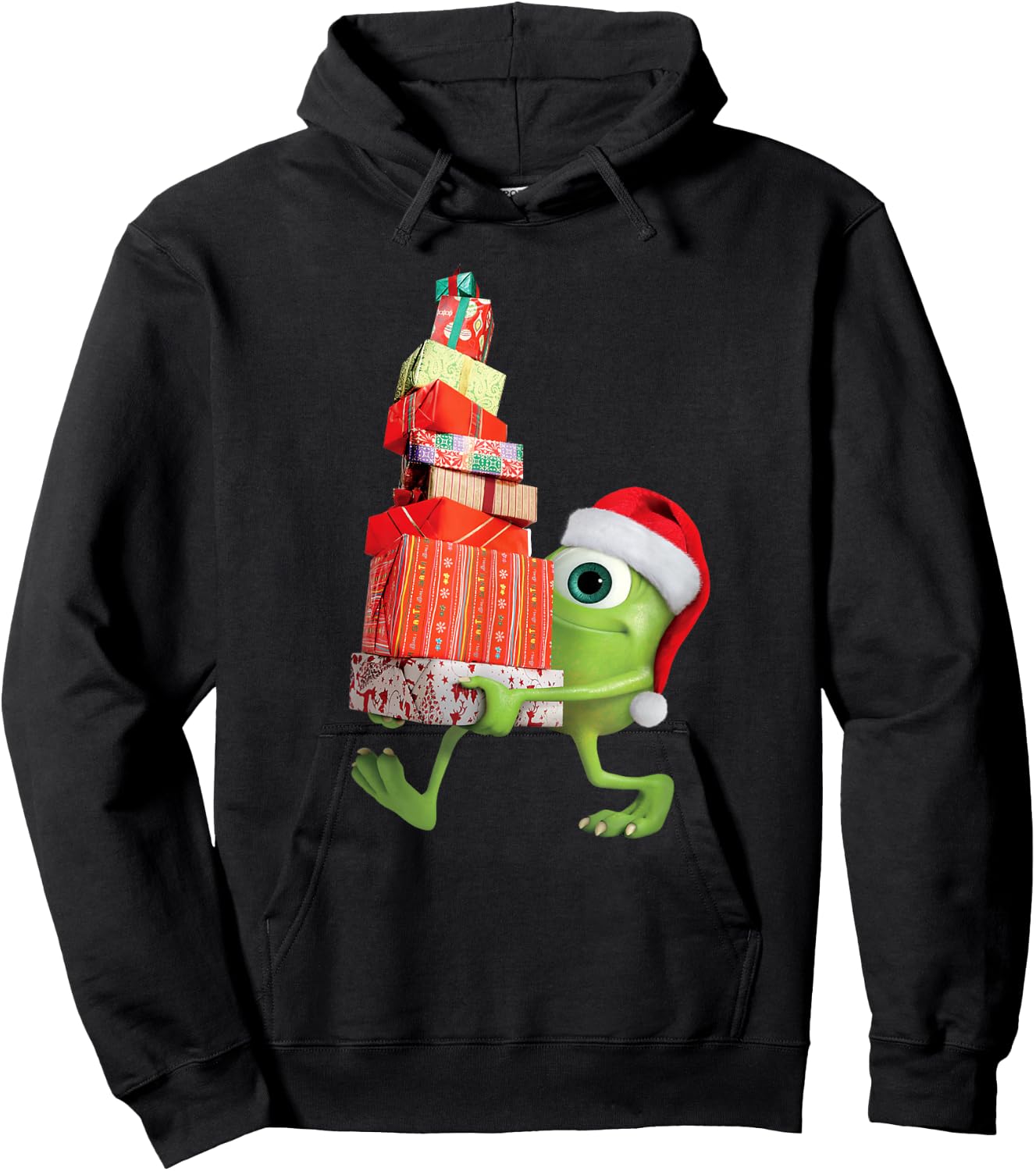 Disney PIXAR Monsters University Santa Mike Holiday Hoodie - Hoodie | Black