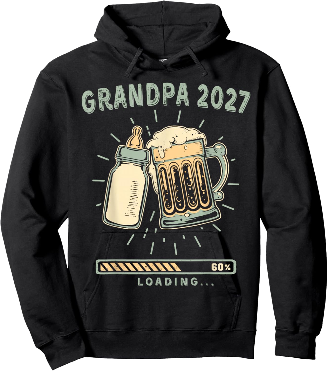 Soon to Be Grandpa 2027 Baby Reveal Going to Be A Grandpa Hoodie - Hoodie | Black