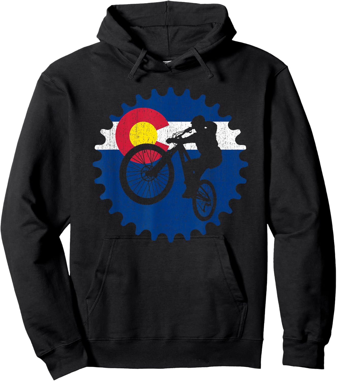 Mountain Bike Colorado Biking MTB Hoodie - Hoodie | Black