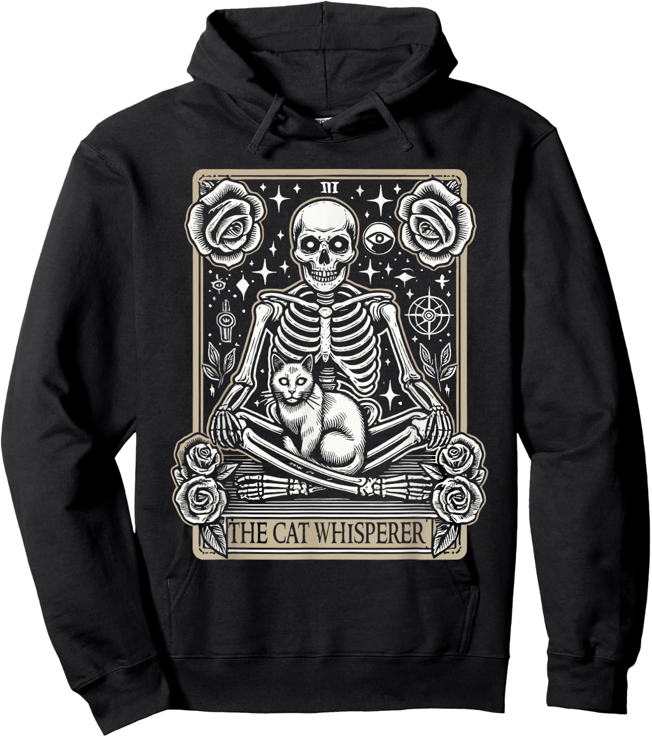Tarot Card Emo Gothic - Occult The Cat Whisperer Hoodie - Hoodie | Black